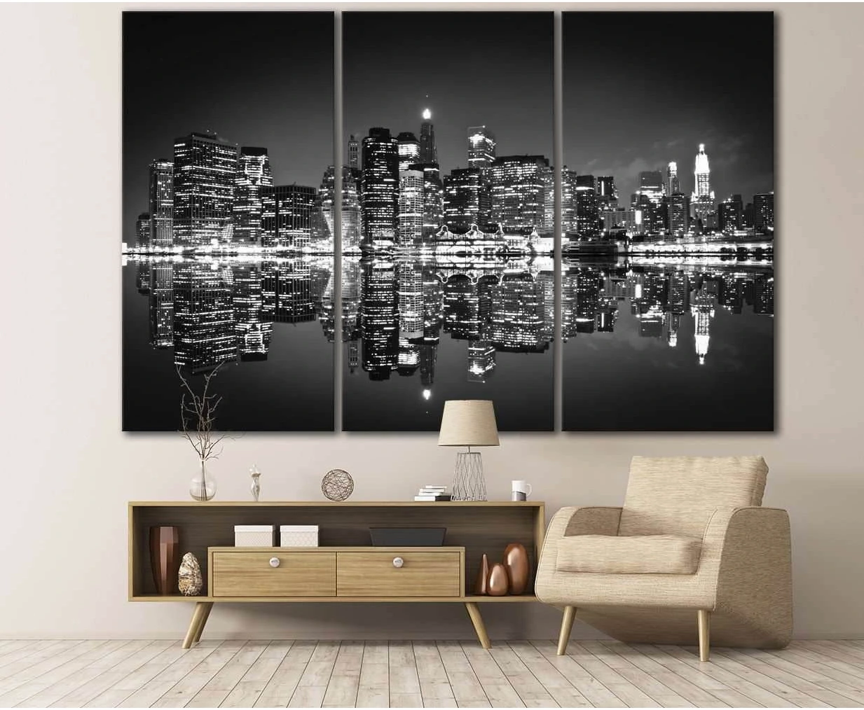 Skyscrapers of New York №118 Ready to Hang Canvas Print - Zellart Canvas Prints 0_NY_ART, ALL_Products, wd-118
