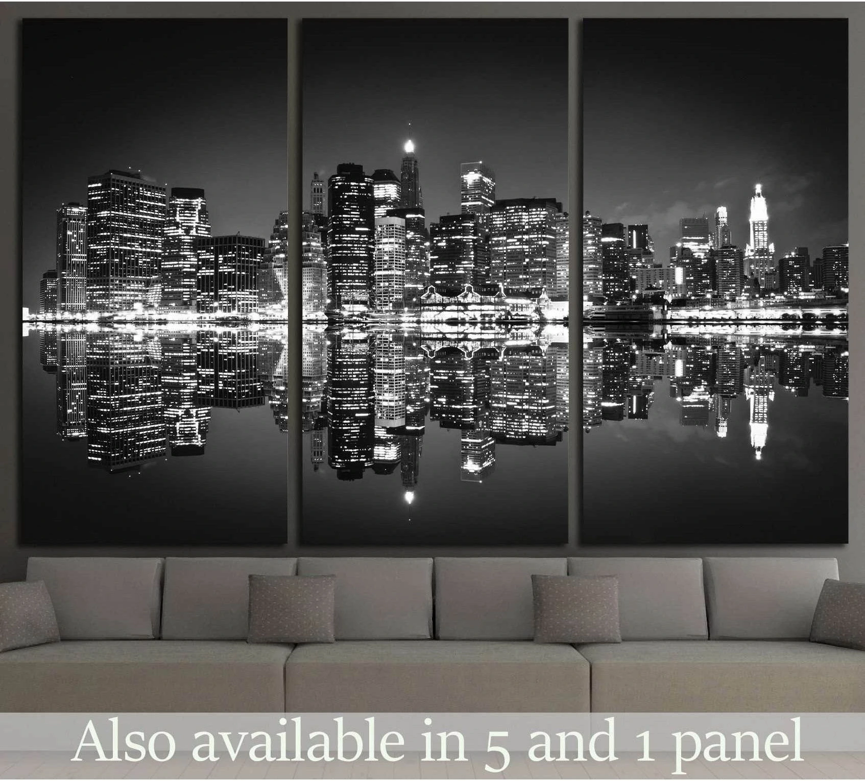 Skyscrapers of New York №741 Ready to Hang Canvas Print - Zellart Canvas Prints 0_NY_ART, ALL_Products, s-741