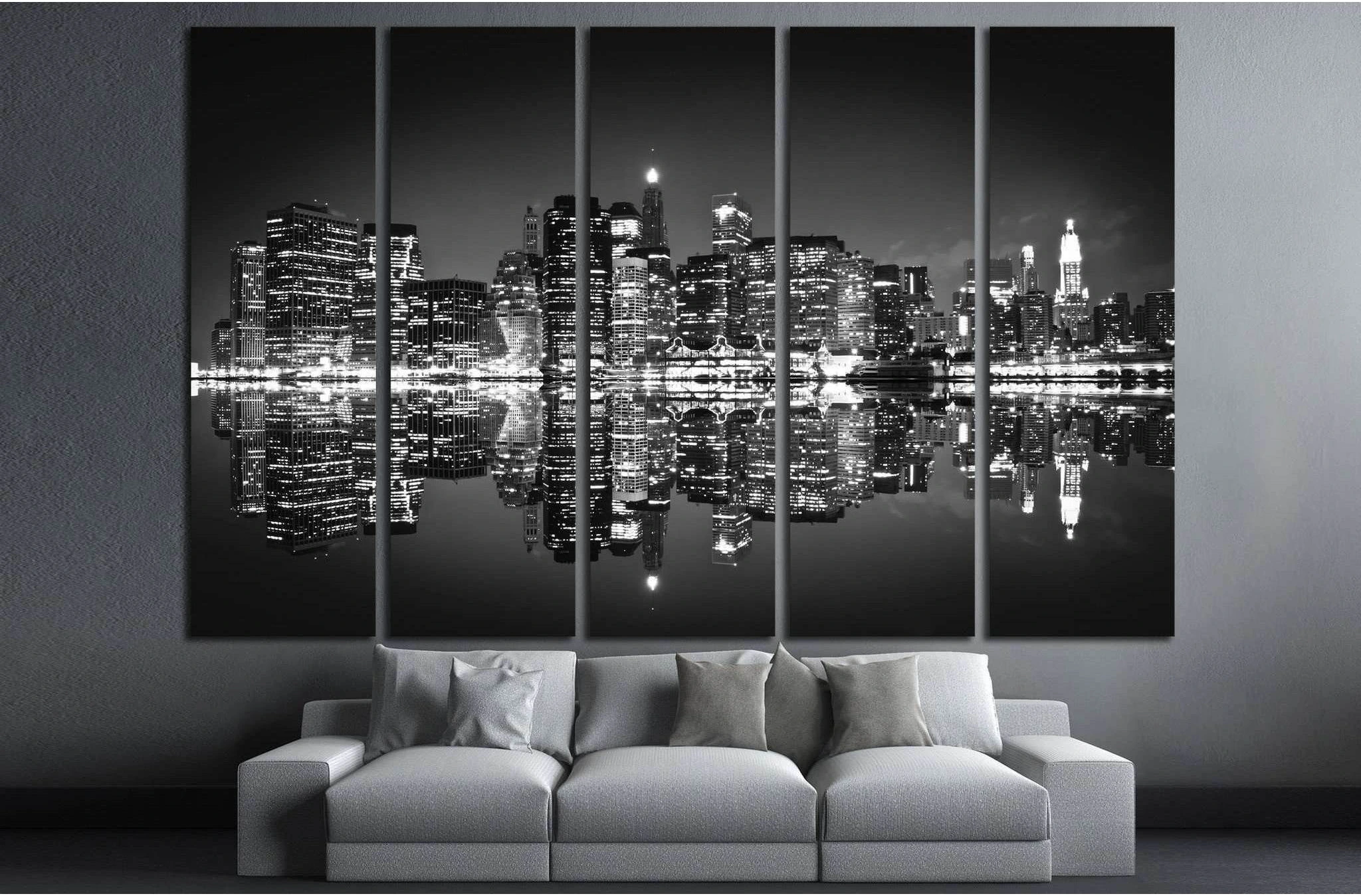 Skyscrapers of New York №741 Ready to Hang Canvas Print - Zellart Canvas Prints 0_NY_ART, ALL_Products, s-741