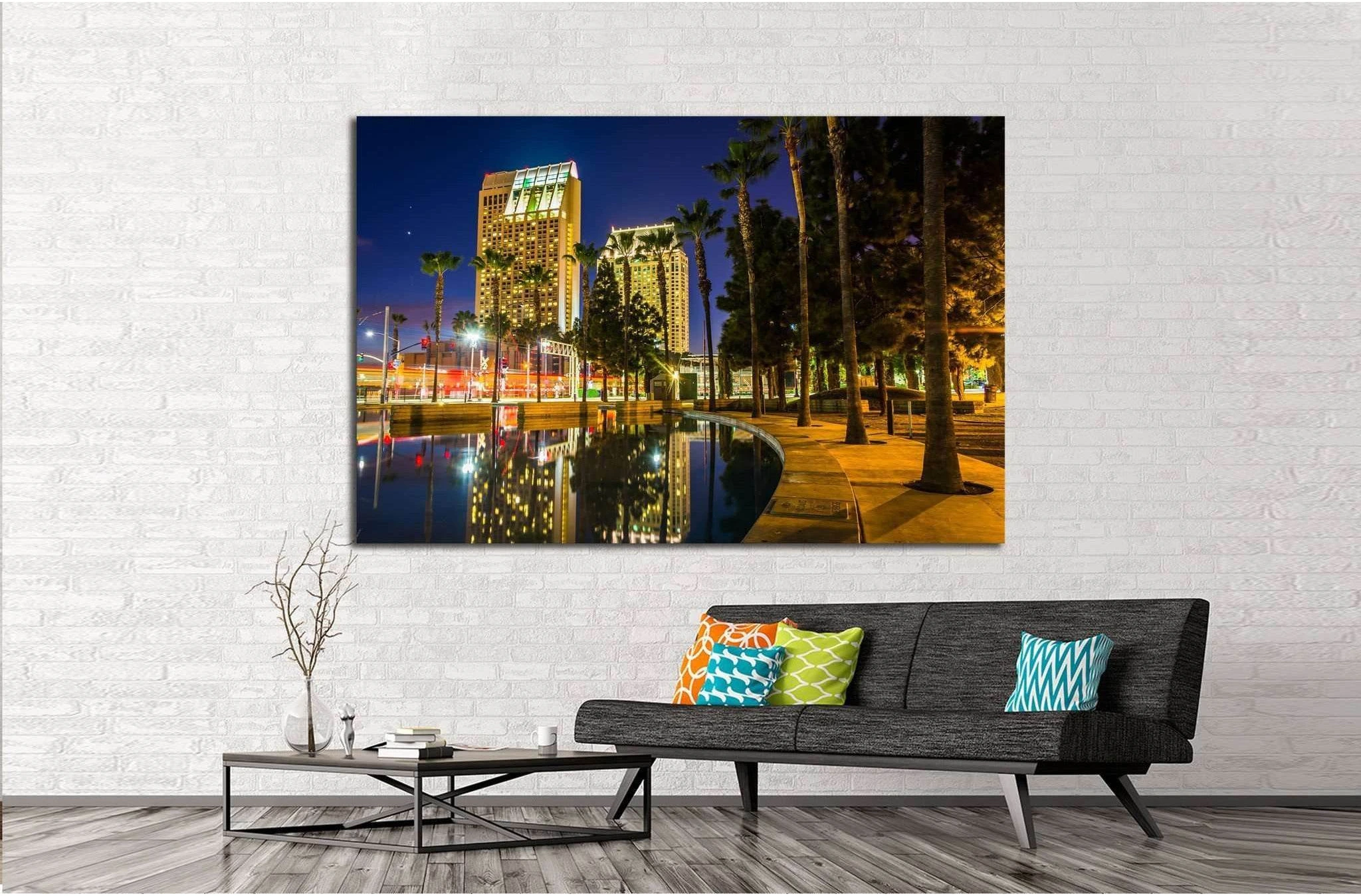 Skyscrapers San Diego, California №1019 Ready to Hang Canvas Print - Zellart Canvas Prints ALL_Products, s-1019