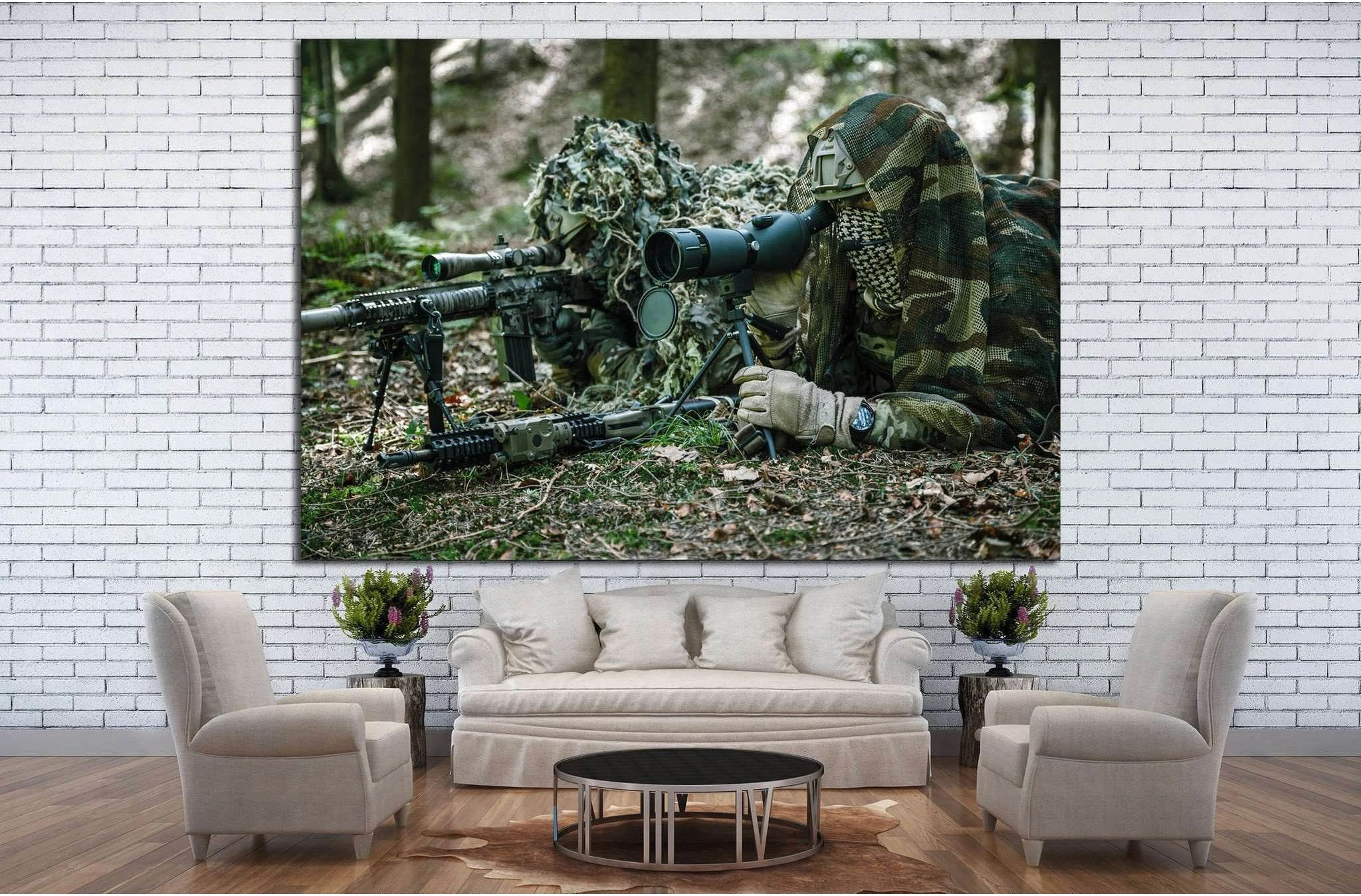 Sniper №4 Ready to Hang Canvas Print - Zellart Canvas Prints ALL_Products, s-4