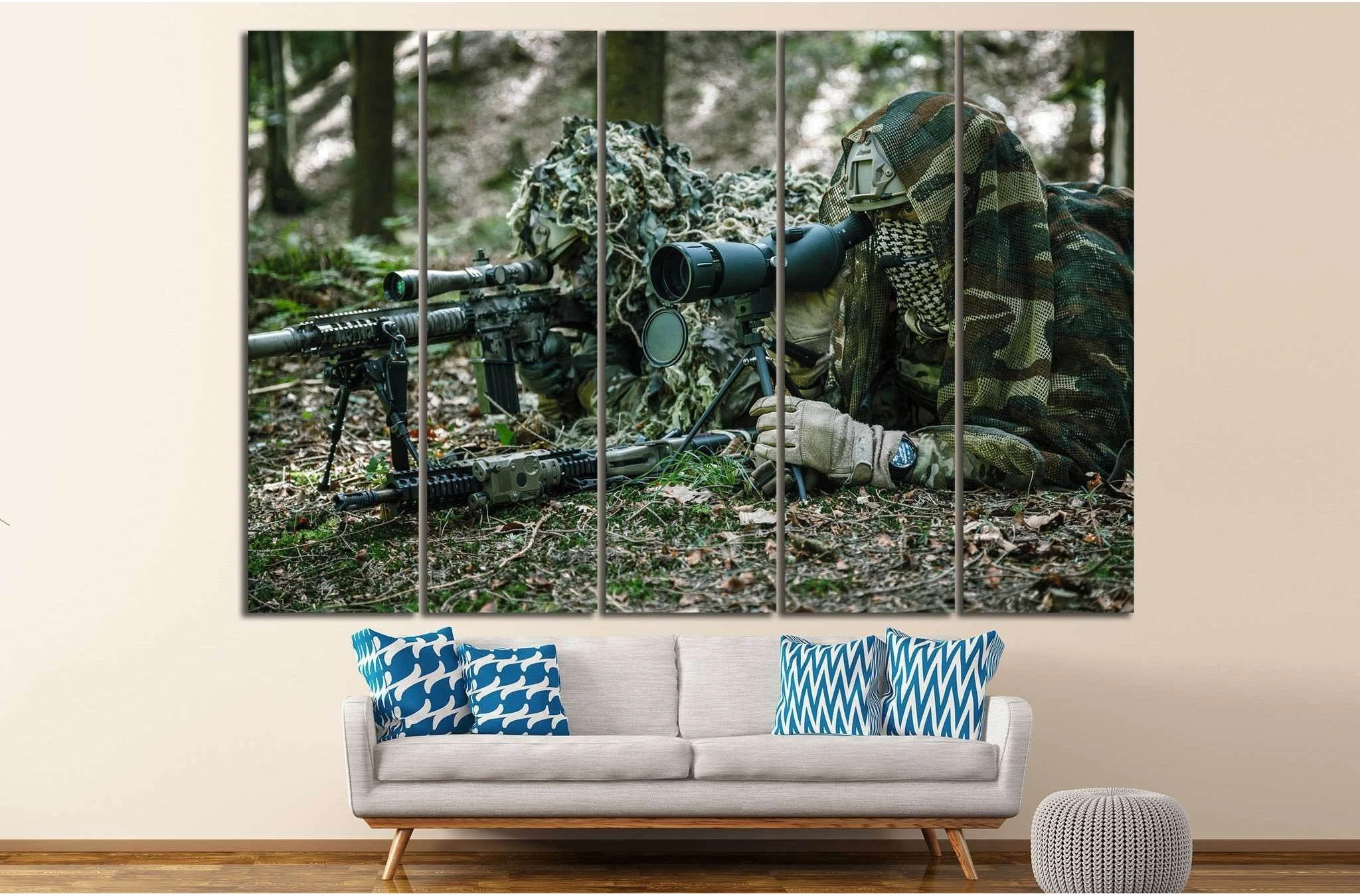 Sniper №4 Ready to Hang Canvas Print - Zellart Canvas Prints ALL_Products, s-4