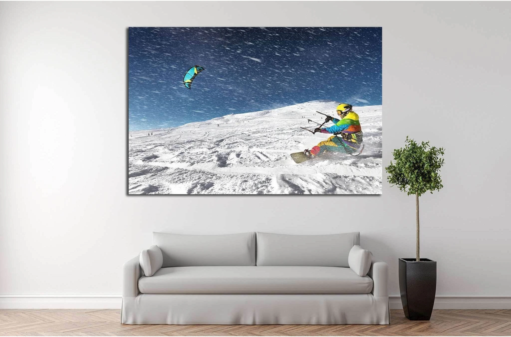 Snowboarder №178 Ready to Hang Canvas Print - Zellart Canvas Prints ALL_Products, wd-178