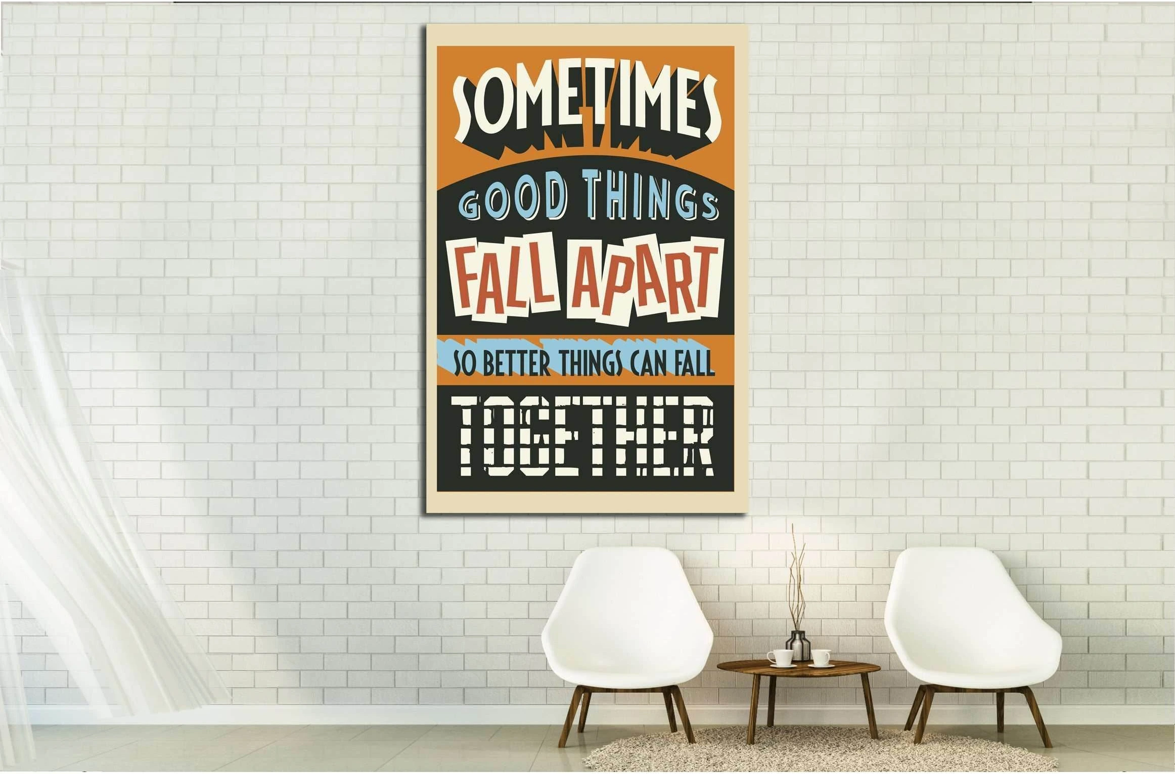so better things csn fall together №4543 Ready to Hang Canvas Print - Zellart Canvas Prints ALL_Products, s-4542