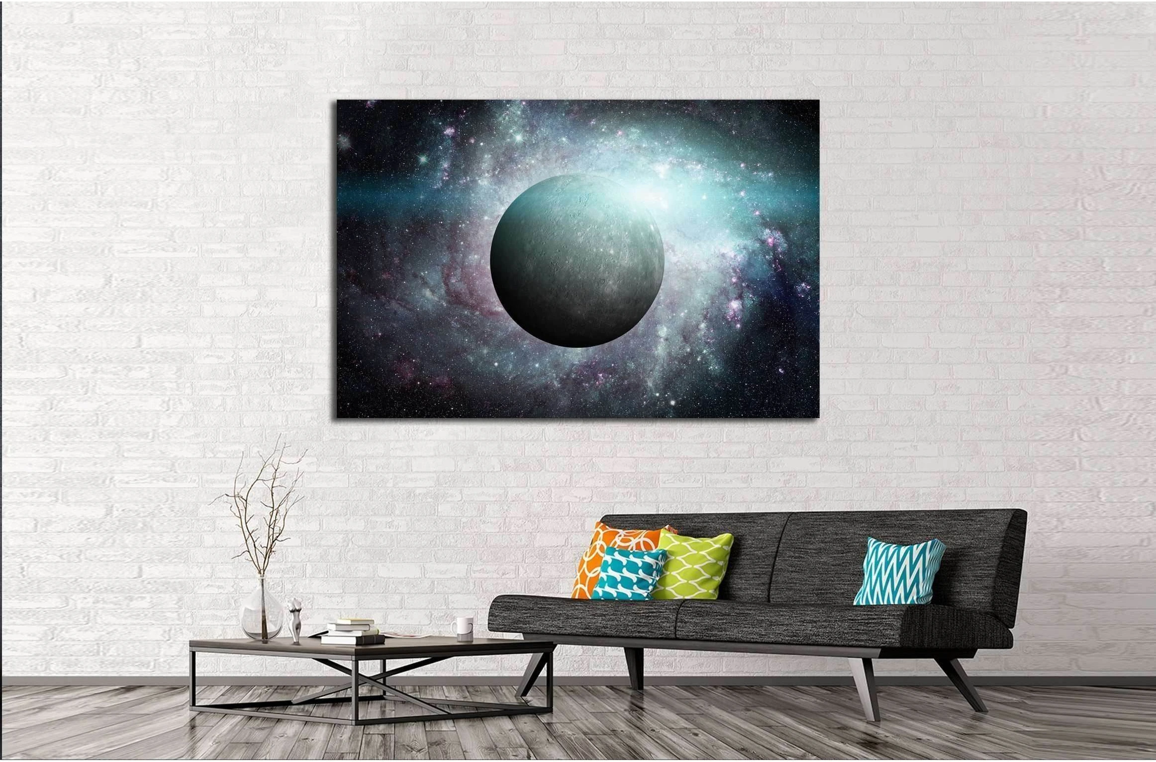 Solar System - Mercury. Elements of this image furnished by NASA №2426 Ready to Hang Canvas Print - Zellart Canvas Prints ALL_Products, s-2426