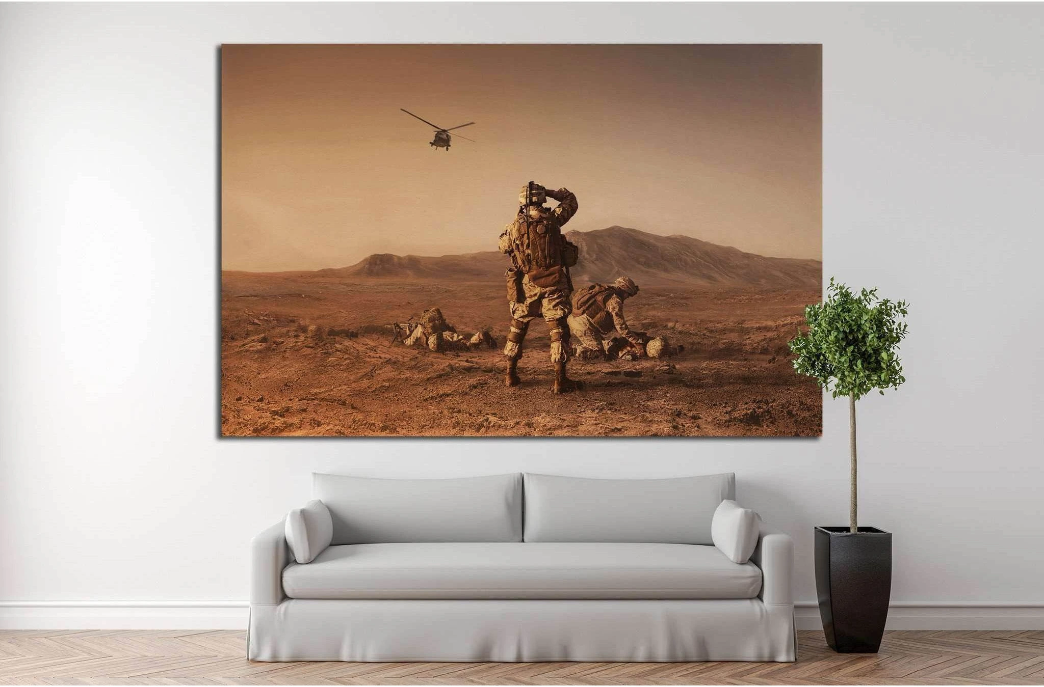Soldiers №6 Ready to Hang Canvas Print - Zellart Canvas Prints ALL_Products, s-6