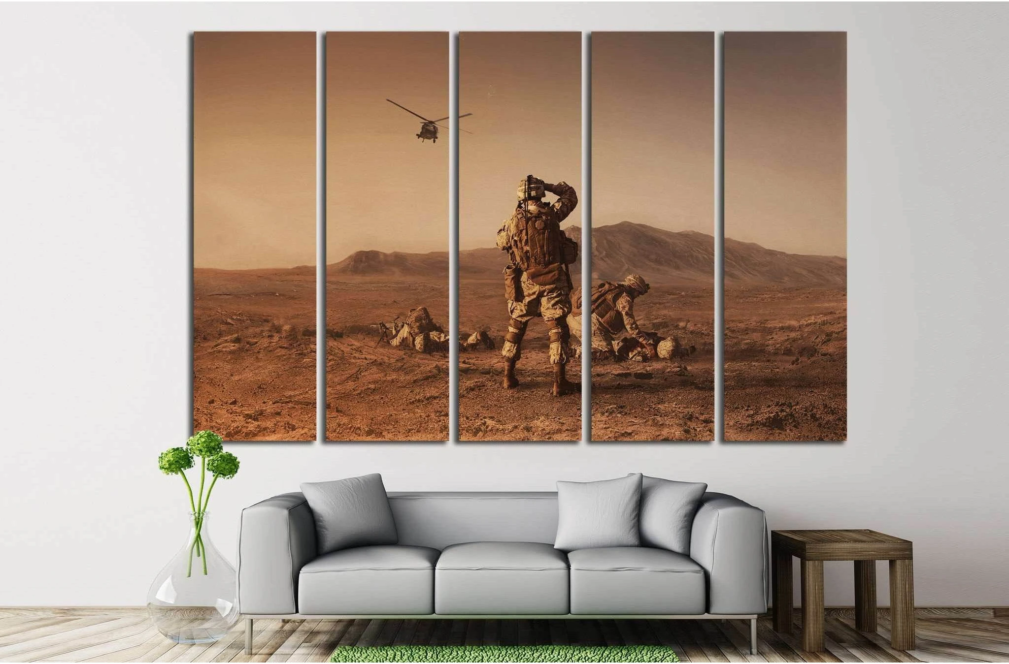Soldiers №6 Ready to Hang Canvas Print - Zellart Canvas Prints ALL_Products, s-6