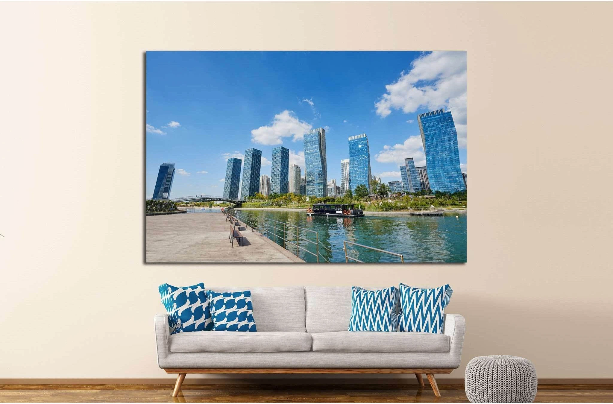 Songdo, Korea №1185 Ready to Hang Canvas Print - Zellart Canvas Prints ALL_Products, s-1185