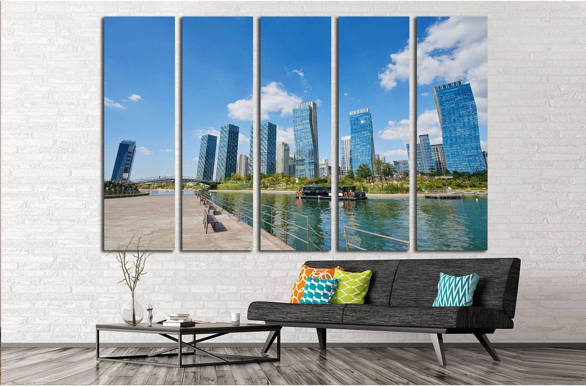 Songdo, Korea №1185 Ready to Hang Canvas Print - Zellart Canvas Prints ALL_Products, s-1185