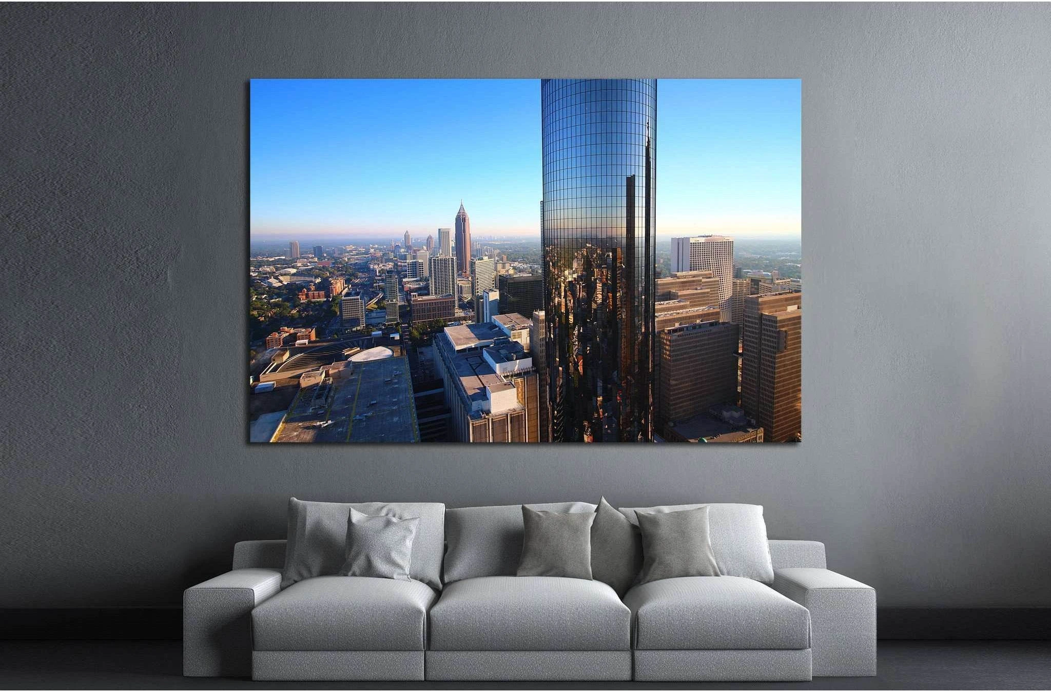 South Atlanta Tower №1653 Ready to Hang Canvas Print - Zellart Canvas Prints ALL_Products, s-1653