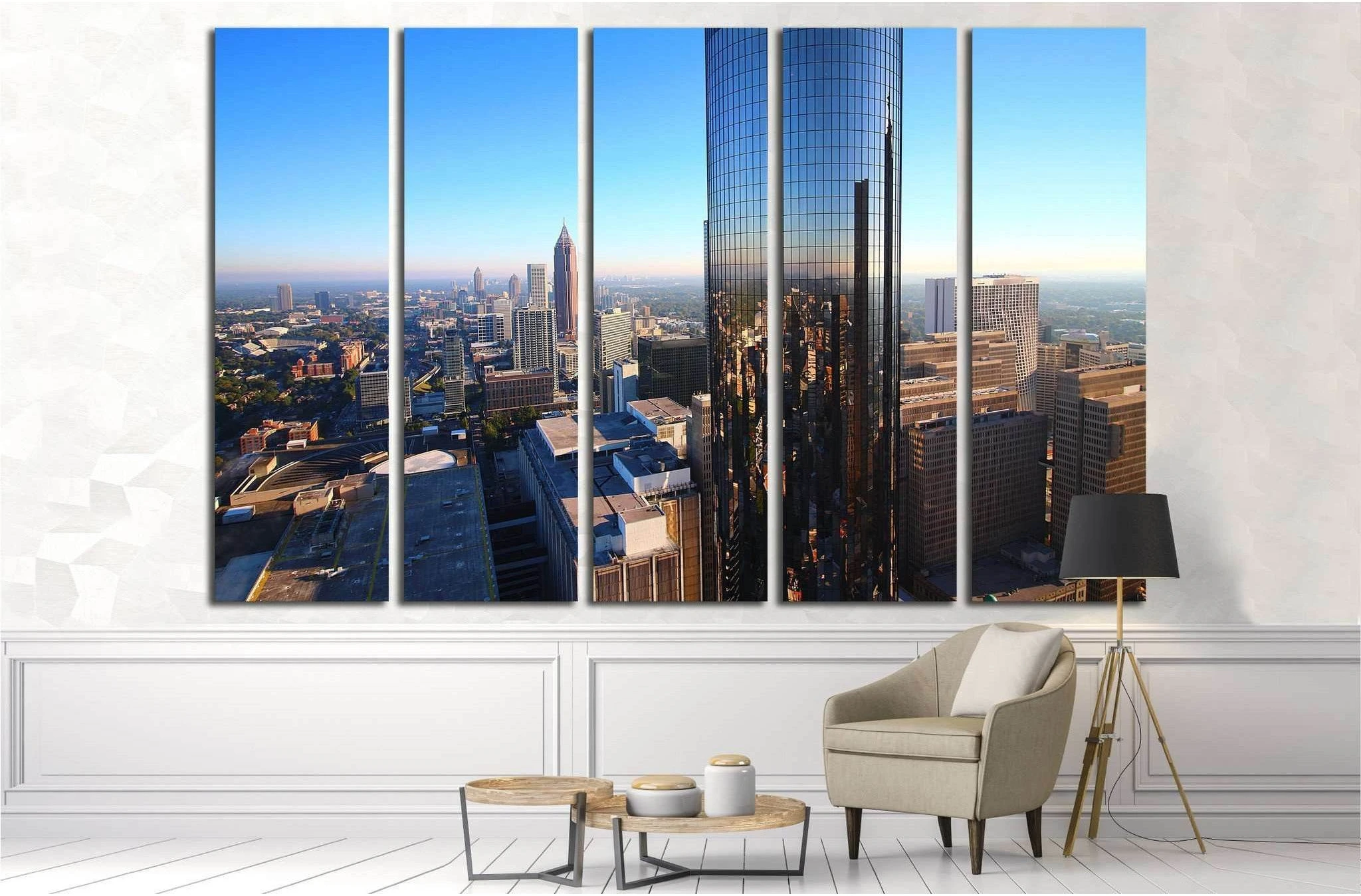 South Atlanta Tower №1653 Ready to Hang Canvas Print - Zellart Canvas Prints ALL_Products, s-1653