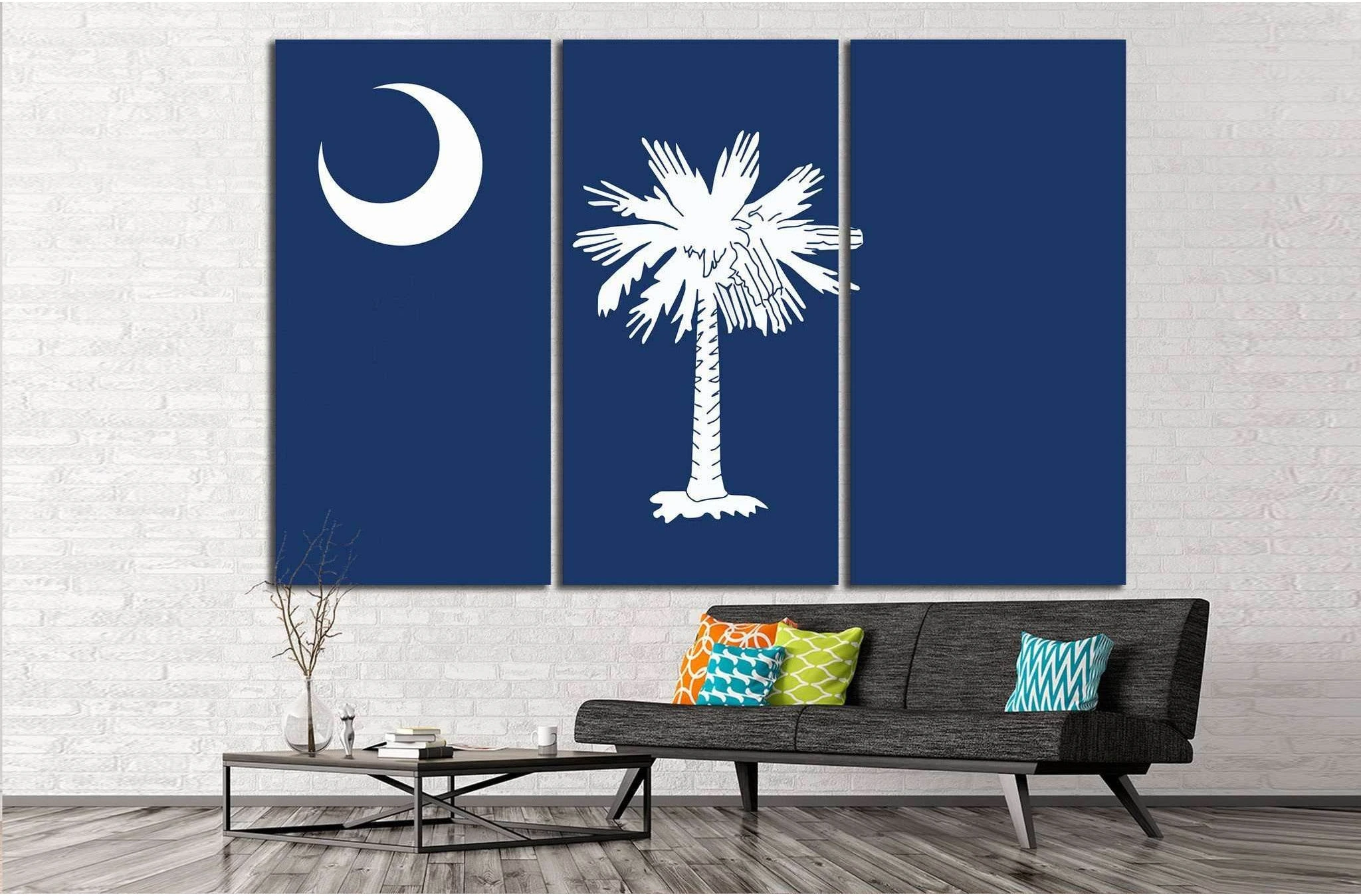 South Carolina №667 Ready to Hang Canvas Print - Zellart Canvas Prints ALL_Products, s-667
