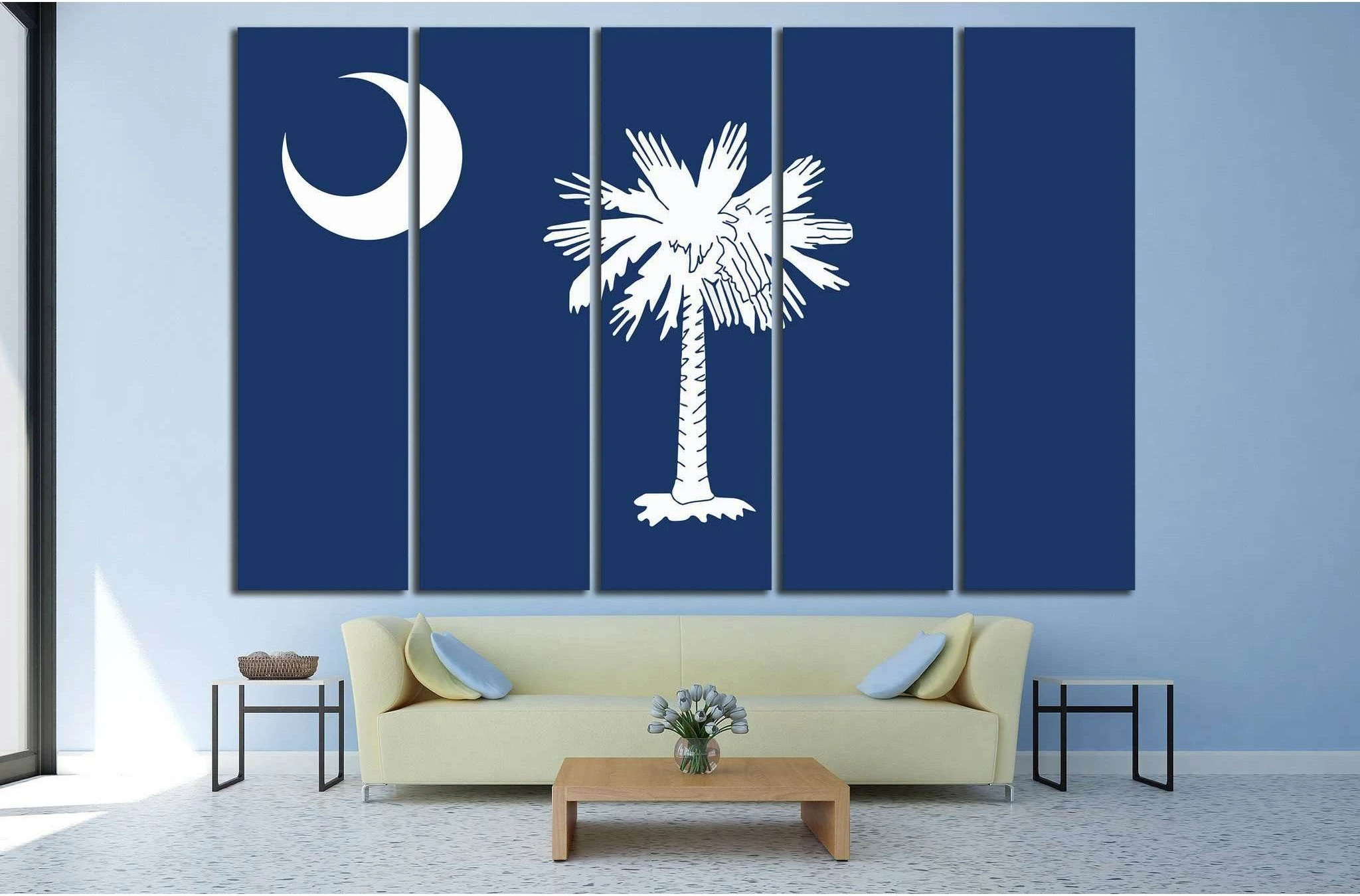 South Carolina №667 Ready to Hang Canvas Print - Zellart Canvas Prints ALL_Products, s-667