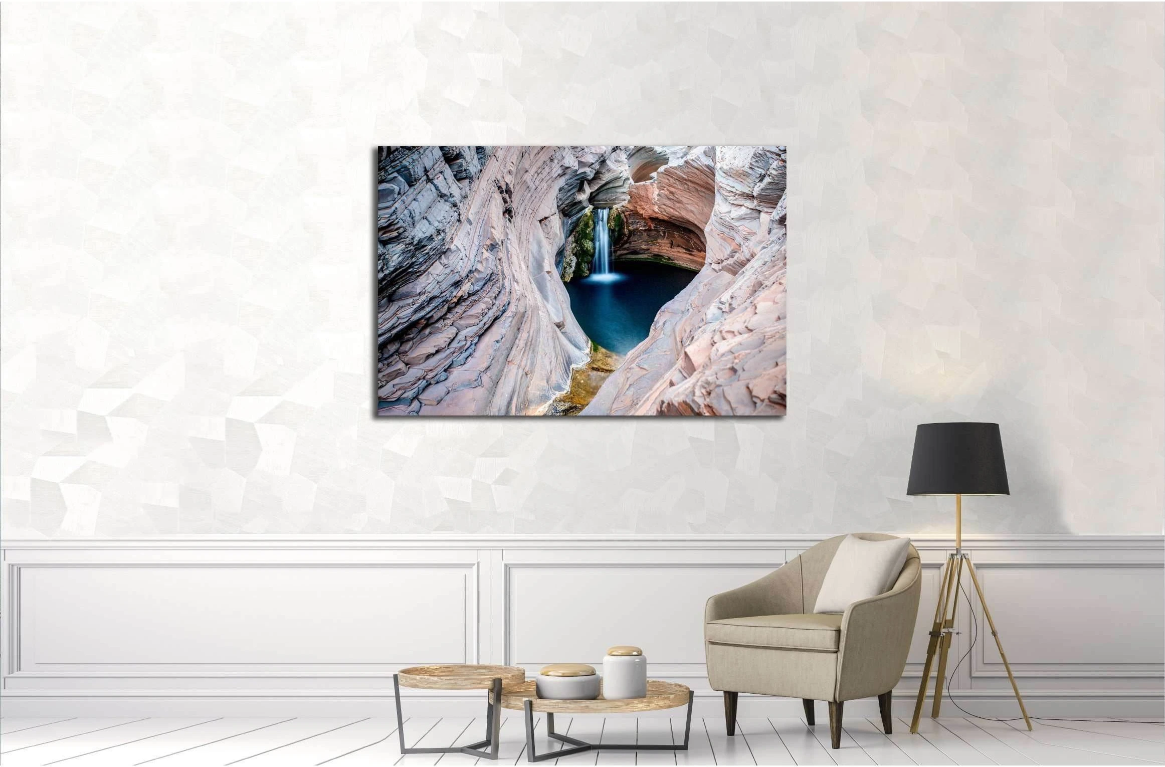 Spa Pool, Hamersley Gorge, Karijini National Park, Western Australia №3189 Ready to Hang Canvas Print - Zellart Canvas Prints ALL_Products, s-3189