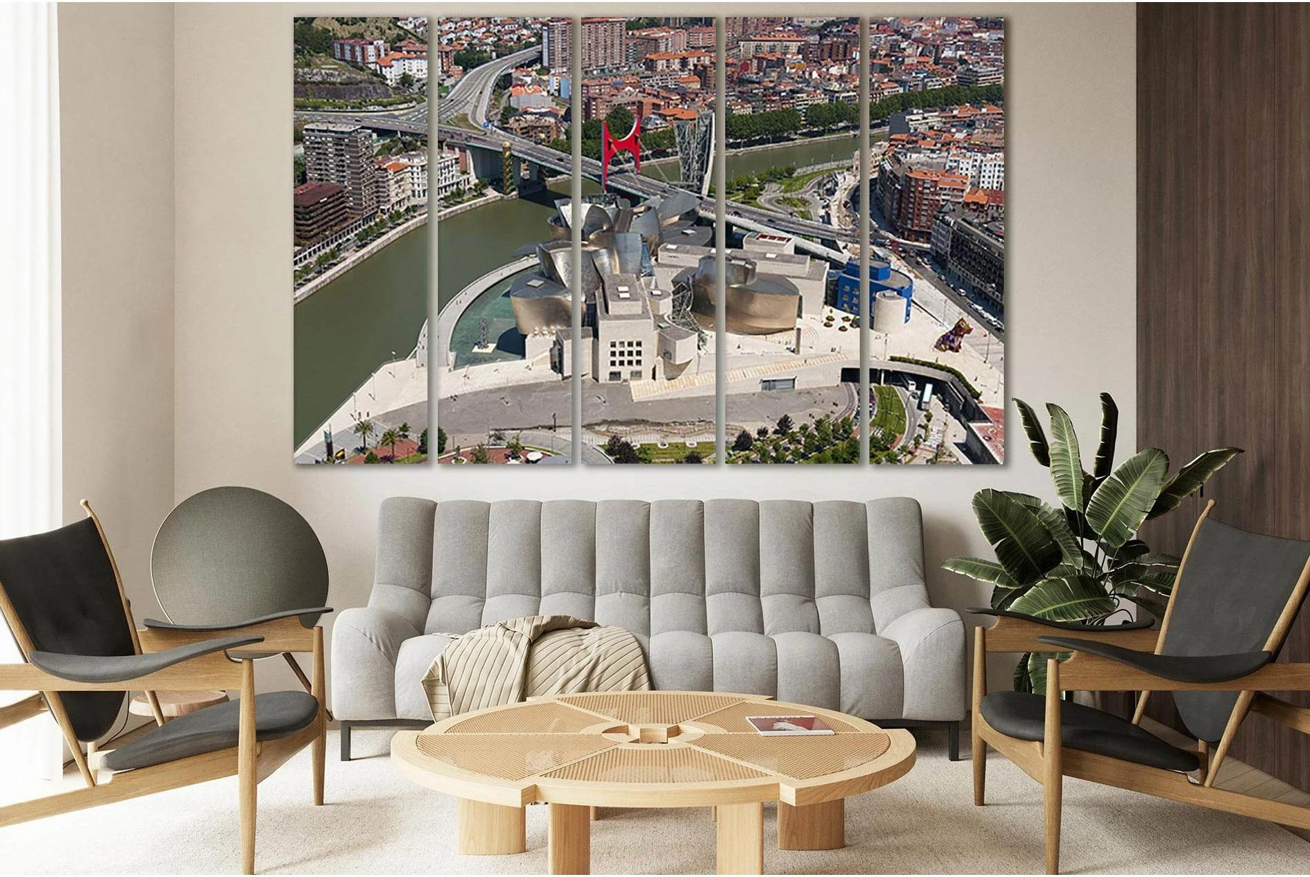 Spain City Bilbao №SL312 Ready to Hang Canvas Print - Zellart Canvas Prints 0new, ALL_Products, Cityscapes & Skylines