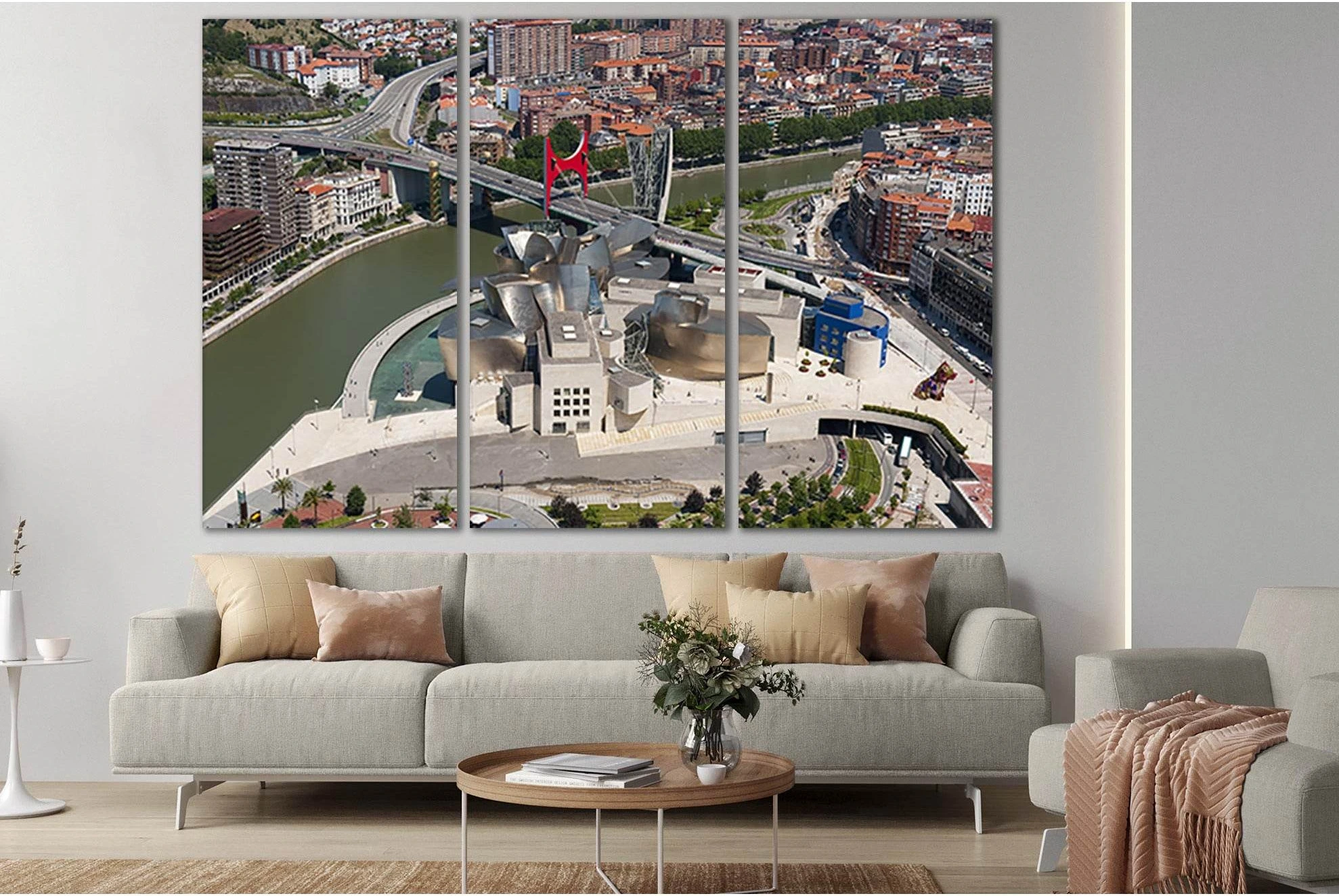 Spain City Bilbao №SL312 Ready to Hang Canvas Print - Zellart Canvas Prints 0new, ALL_Products, Cityscapes & Skylines