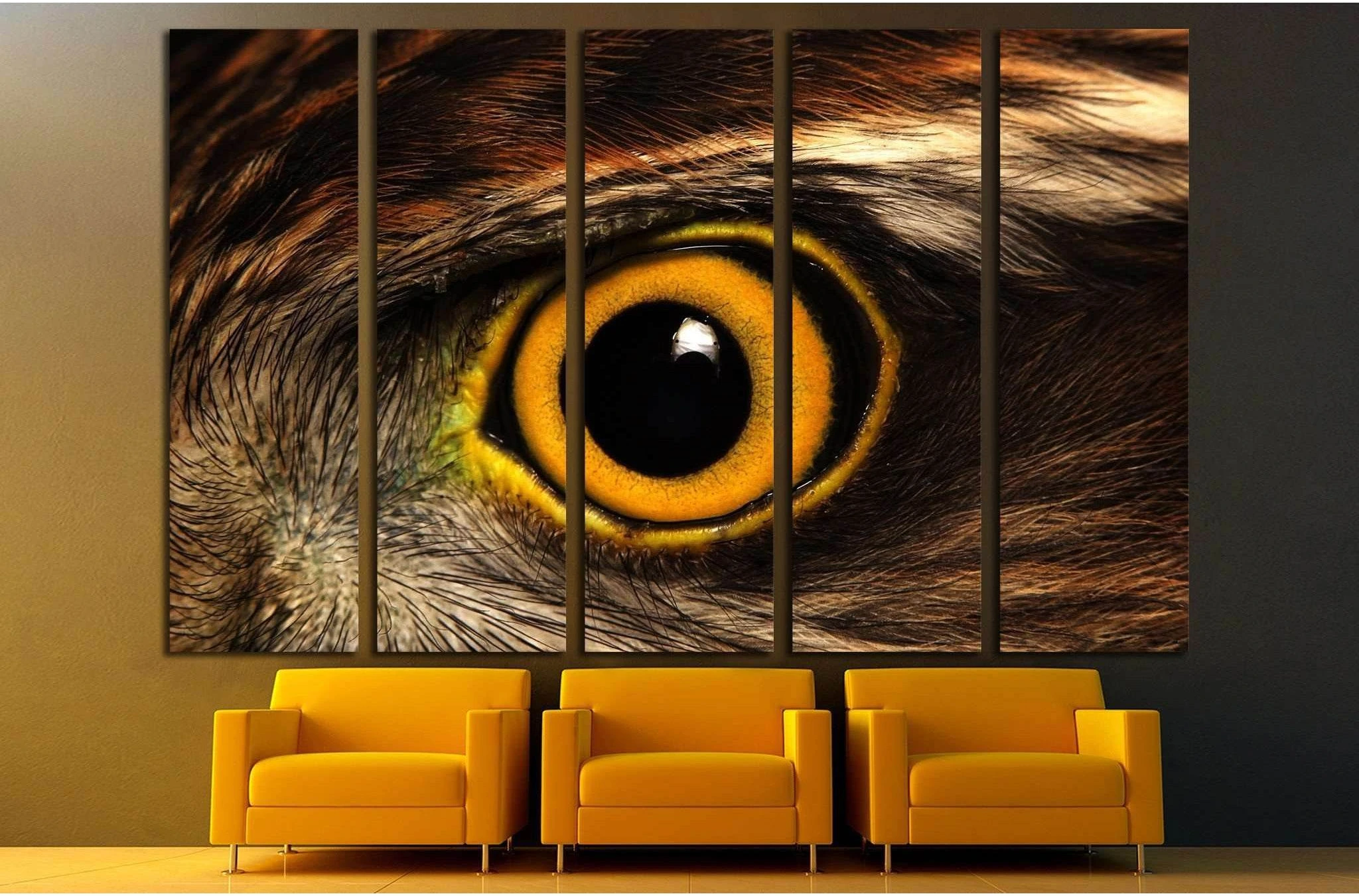 Sparrow-hawk eye №1862 Ready to Hang Canvas Print - Zellart Canvas Prints ALL_Products, s-1862