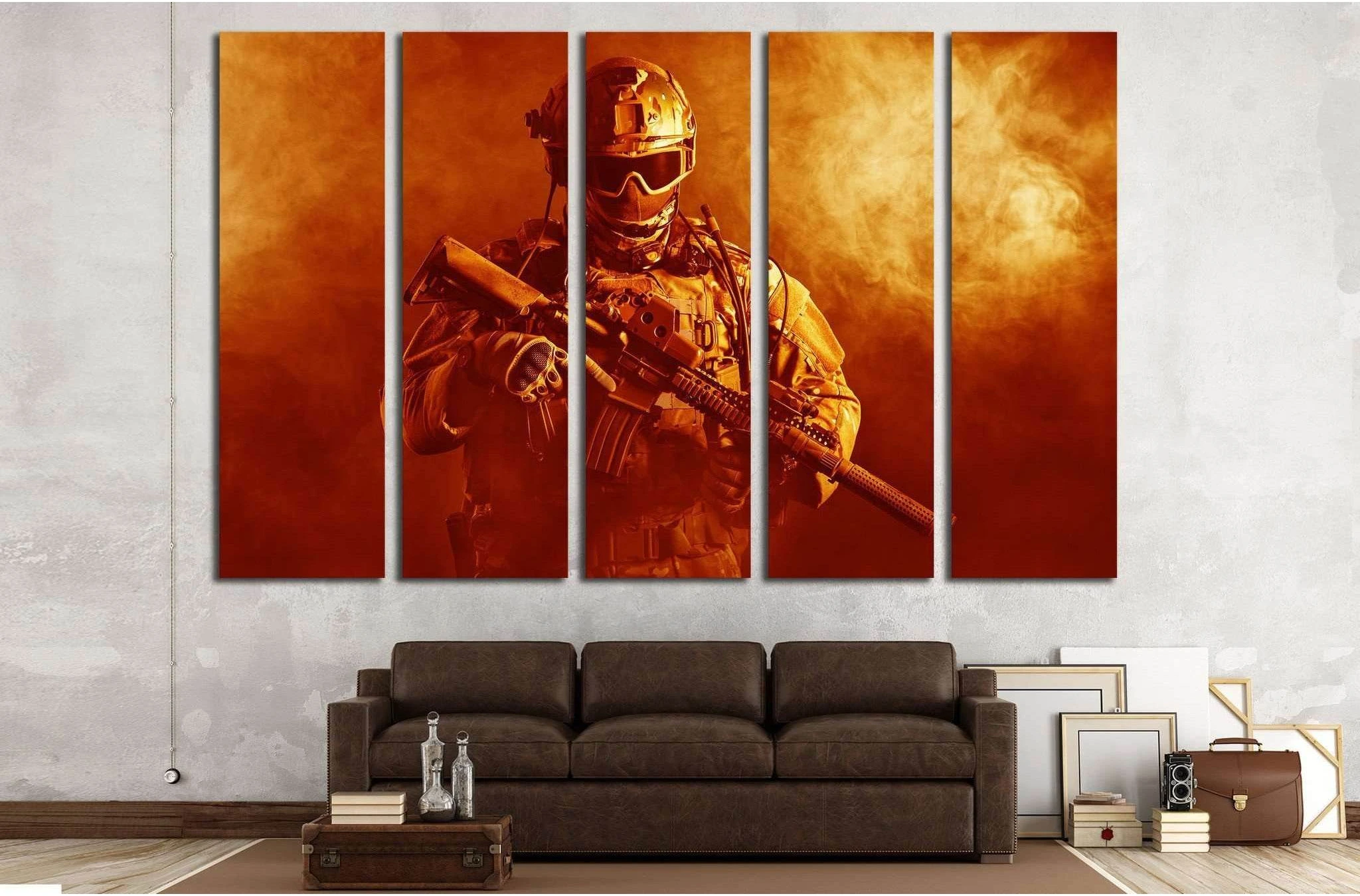 Special forces soldier №550 Ready to Hang Canvas Print - Zellart Canvas Prints ALL_Products, s-550