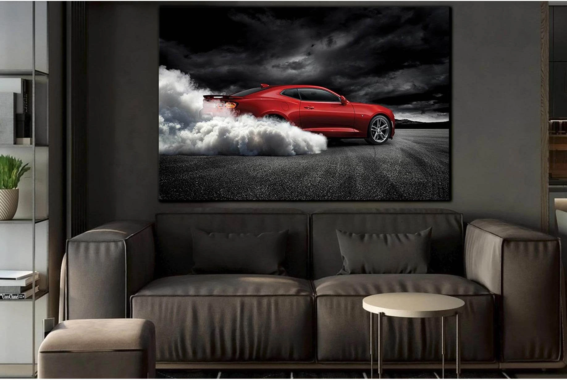 Spectacular Red Sports Car №SL1429 Ready to Hang Canvas Print - Zellart Canvas Prints 0new, ALL_Products, Engine