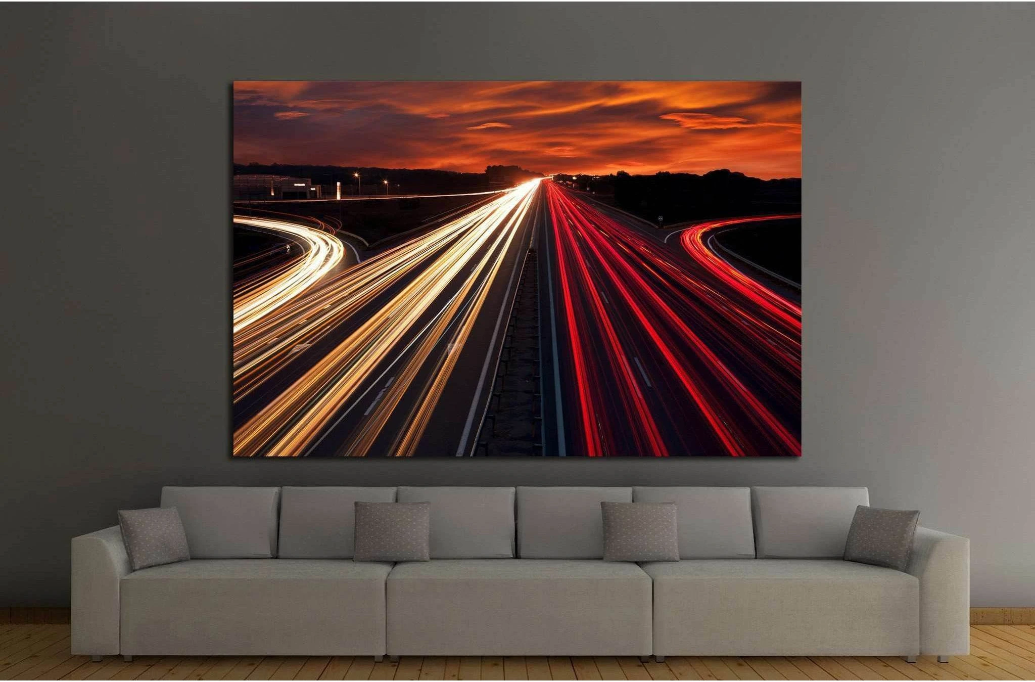 Speed Traffic №1045 Ready to Hang Canvas Print - Zellart Canvas Prints ALL_Products, s-1045