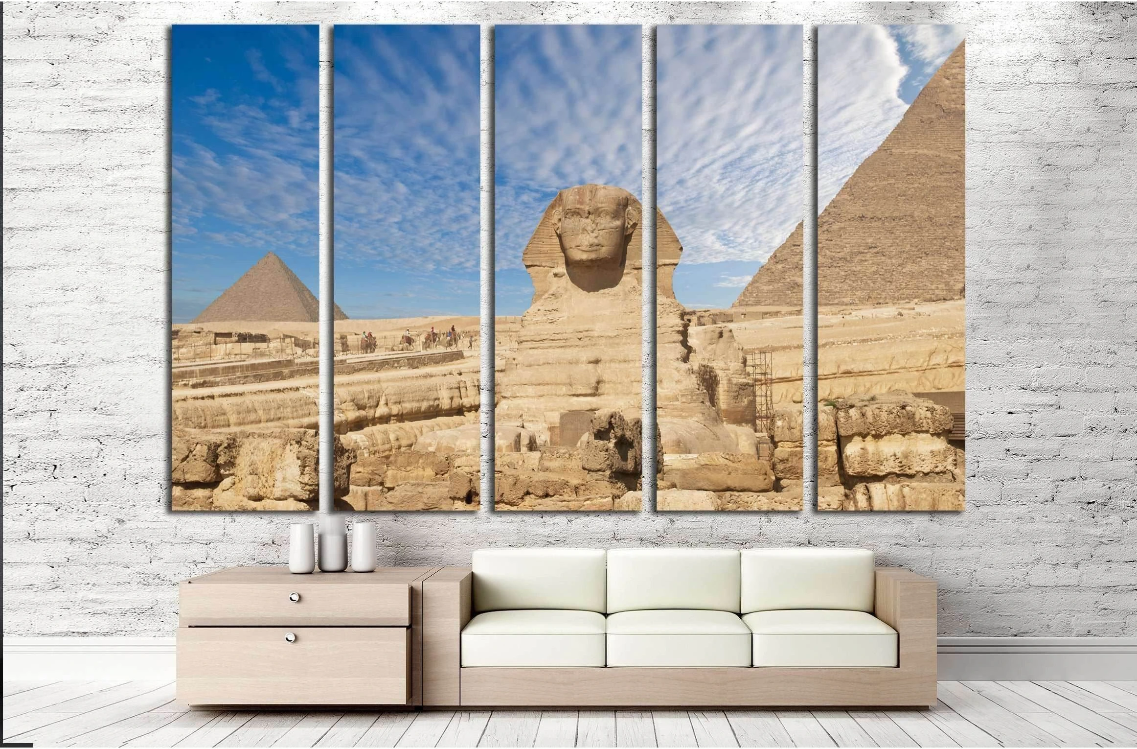Sphinx Giza, Egypt №3170 Ready to Hang Canvas Print - Zellart Canvas Prints ALL_Products, s-3170