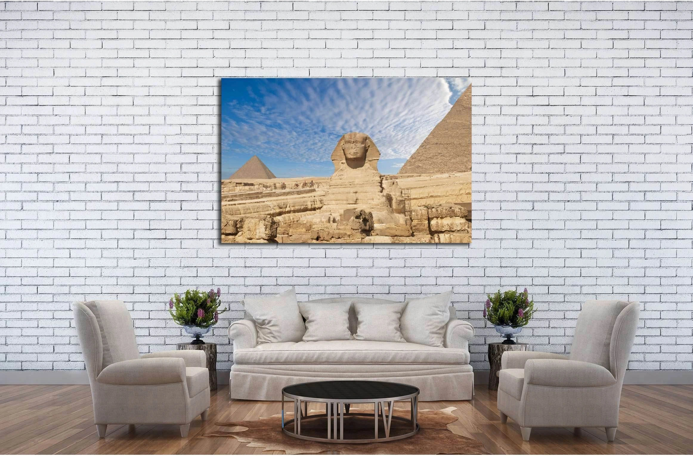 Sphinx Giza, Egypt №3170 Ready to Hang Canvas Print - Zellart Canvas Prints ALL_Products, s-3170
