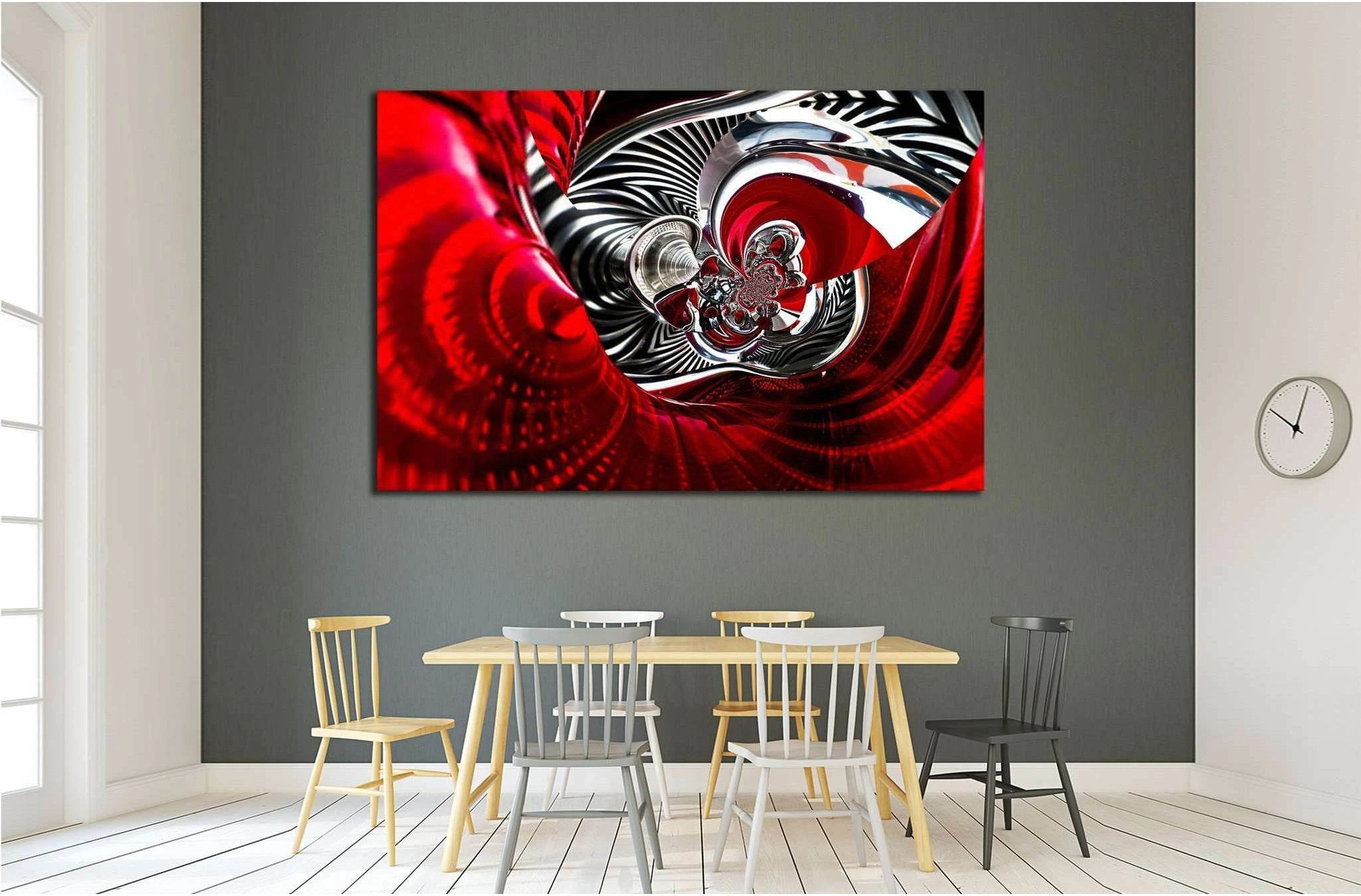 sport car back lights spiral abstract №1613 Ready to Hang Canvas Print - Zellart Canvas Prints ALL_Products, s-1613