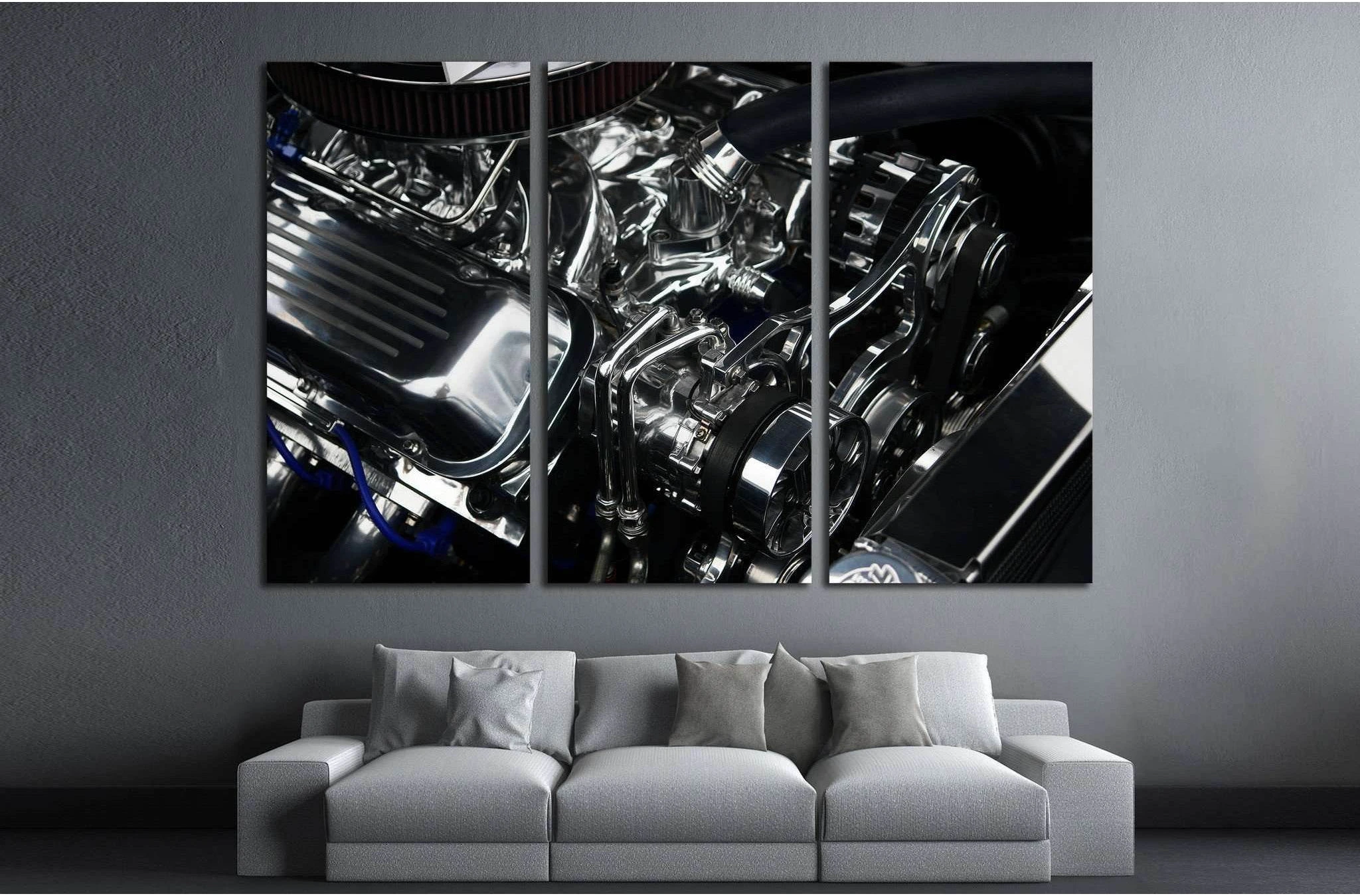 Sport Car Engine №516 Ready to Hang Canvas Print - Zellart Canvas Prints ALL_Products, s-516