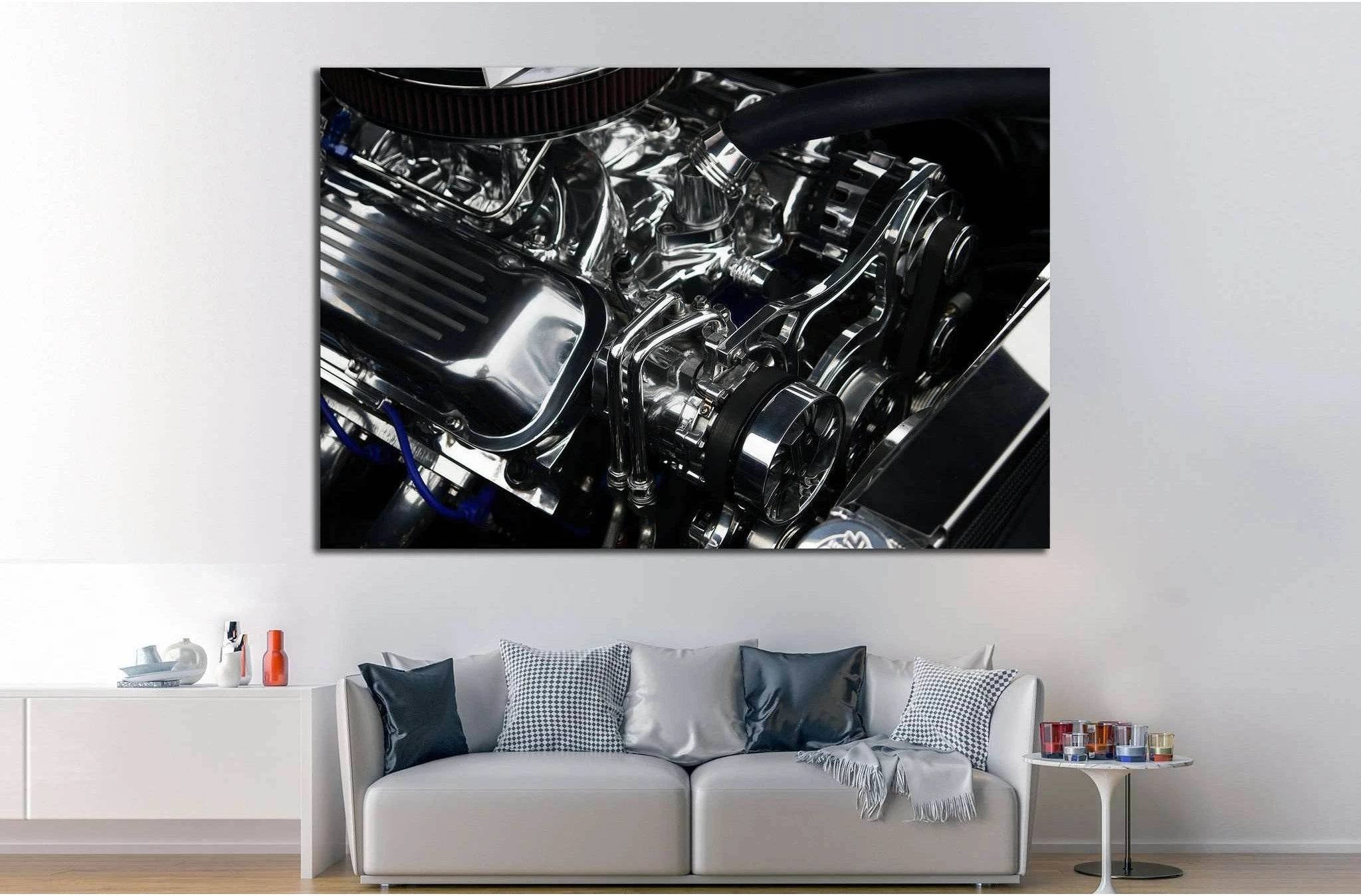 Sport Car Engine №516 Ready to Hang Canvas Print - Zellart Canvas Prints ALL_Products, s-516