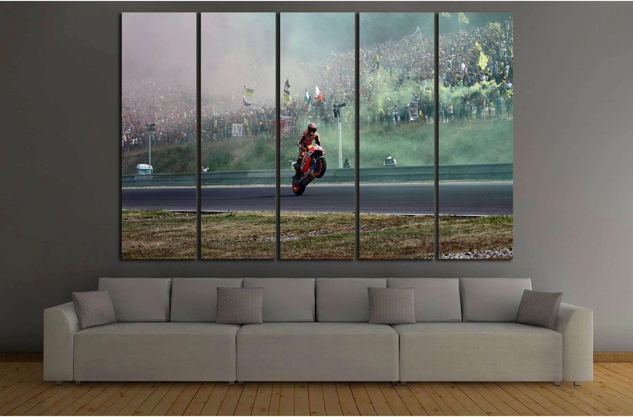 Sportbike Ready to Hang Canvas Print, Sport Bike Wall Art №157 Ready to Hang Canvas Print - Zellart Canvas Prints ALL_Products, wd-157