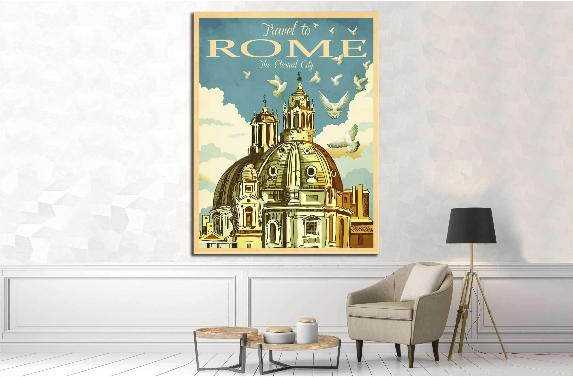 St. Peter's Basilica in Rome №4528 Ready to Hang Canvas Print - Zellart Canvas Prints ALL_Products, s-4528
