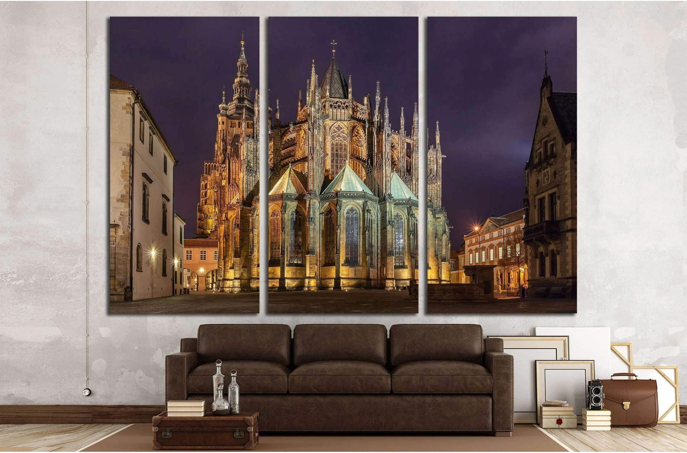St. Vitus Cathedral in Prague №2614 Ready to Hang Canvas Print - Zellart Canvas Prints ALL_Products, s-2614