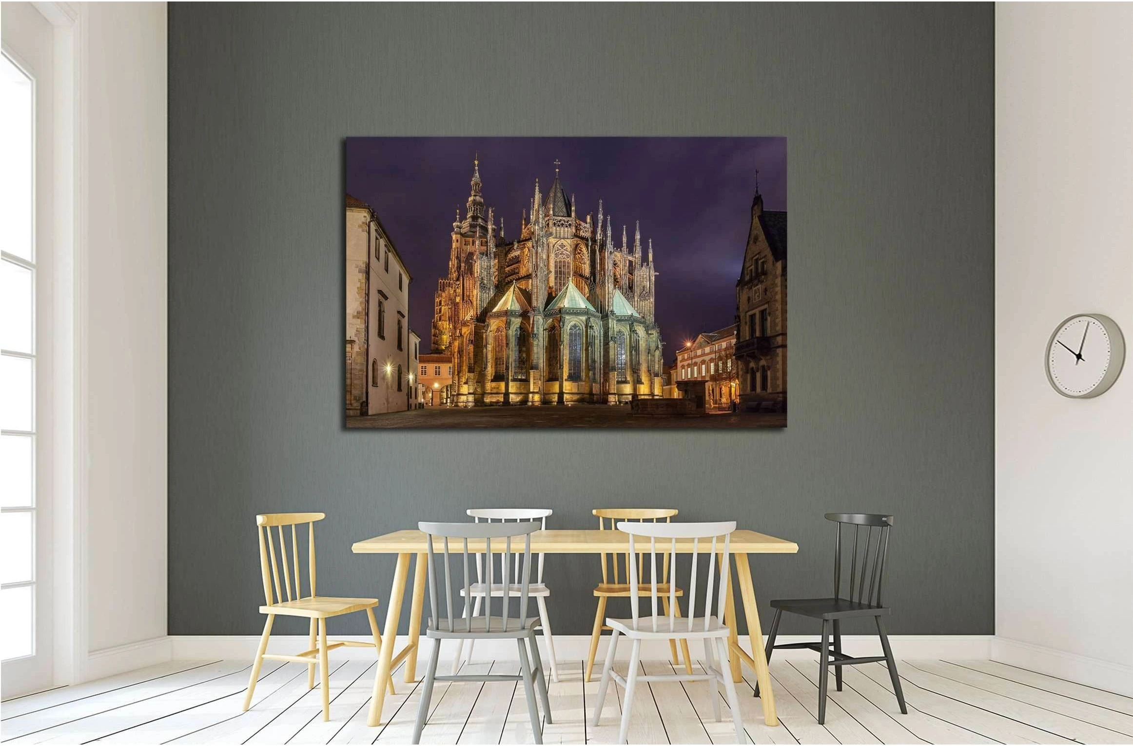 St. Vitus Cathedral in Prague №2614 Ready to Hang Canvas Print - Zellart Canvas Prints ALL_Products, s-2614