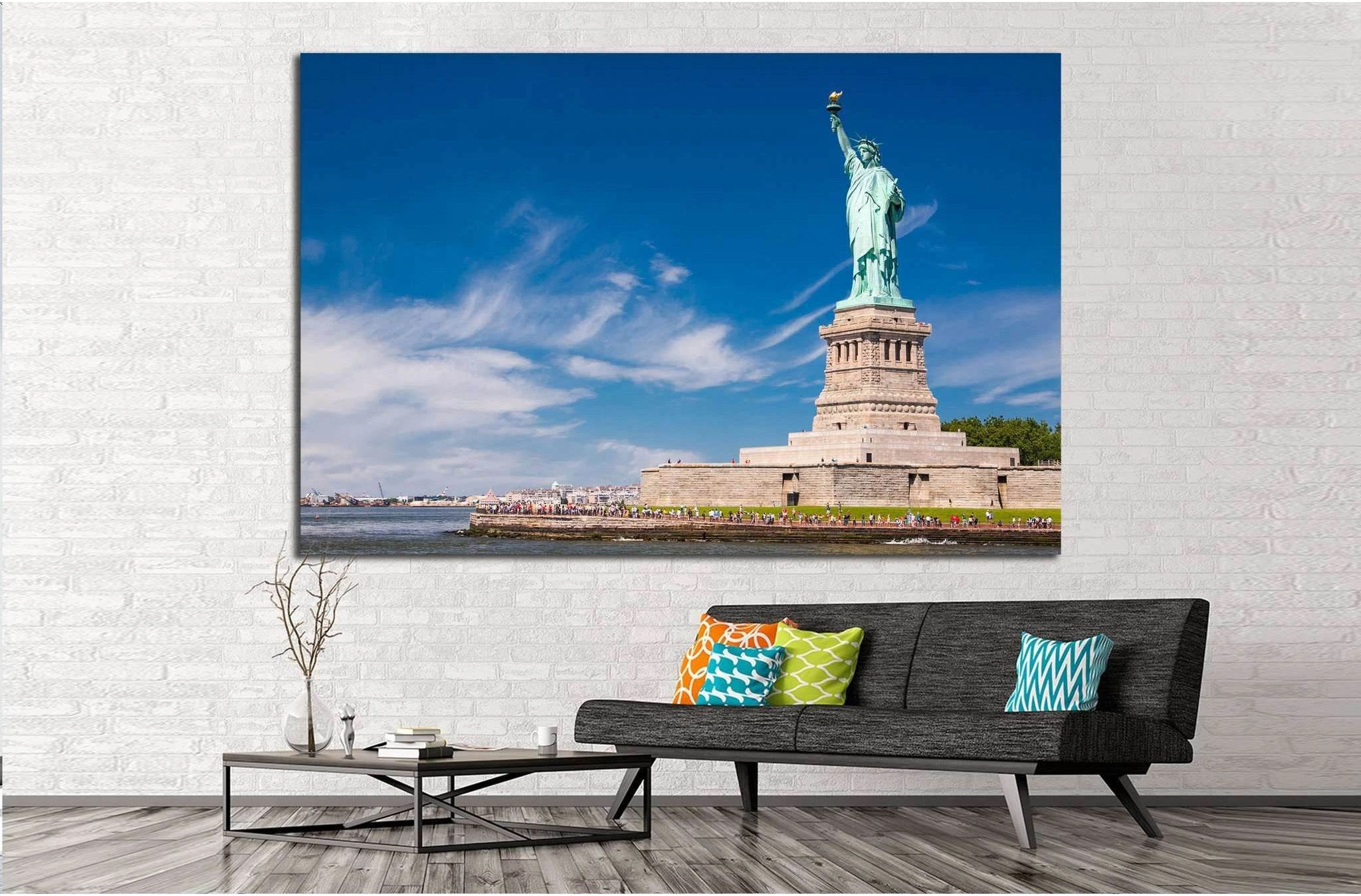 Statue of liberty №1205 Ready to Hang Canvas Print - Zellart Canvas Prints ALL_Products, s-1205