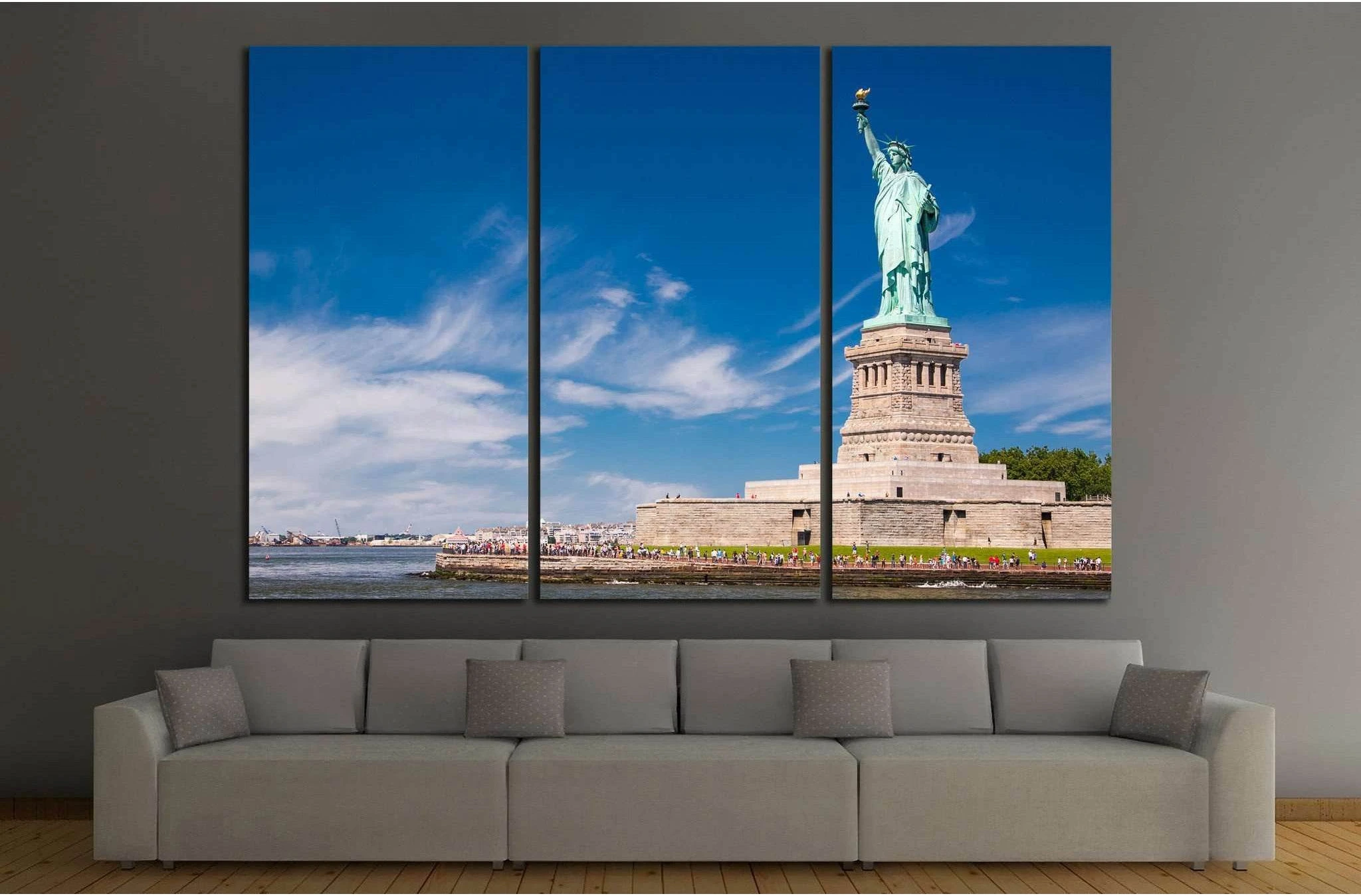 Statue of liberty №1205 Ready to Hang Canvas Print - Zellart Canvas Prints ALL_Products, s-1205