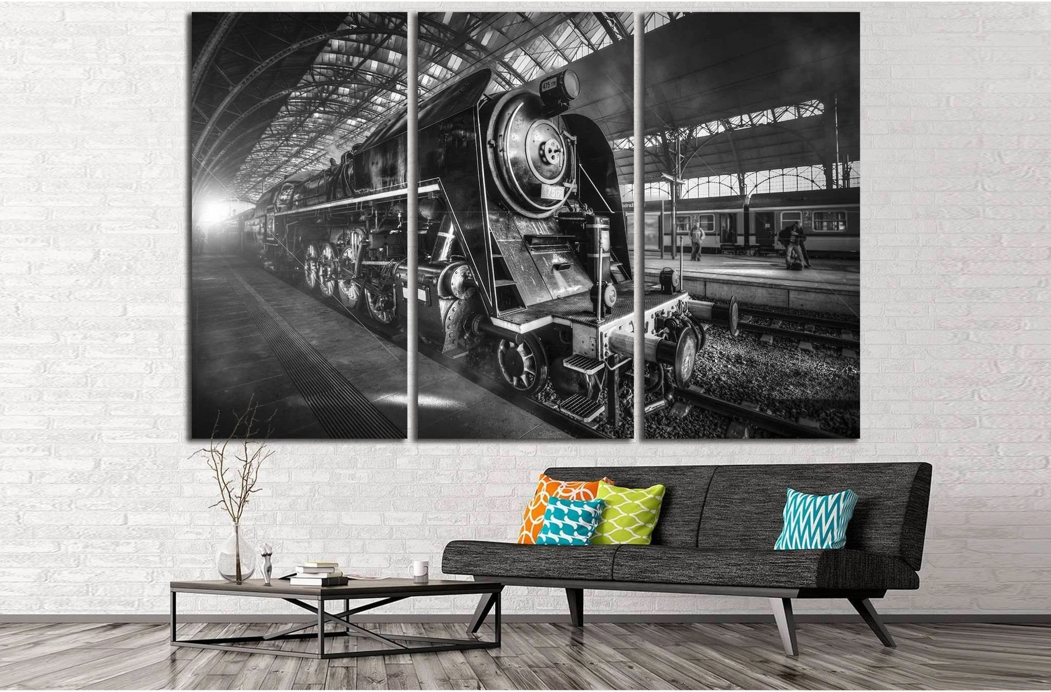 Steam Locomotive №234 Ready to Hang Canvas Print - Zellart Canvas Prints ALL_Products, wd-234