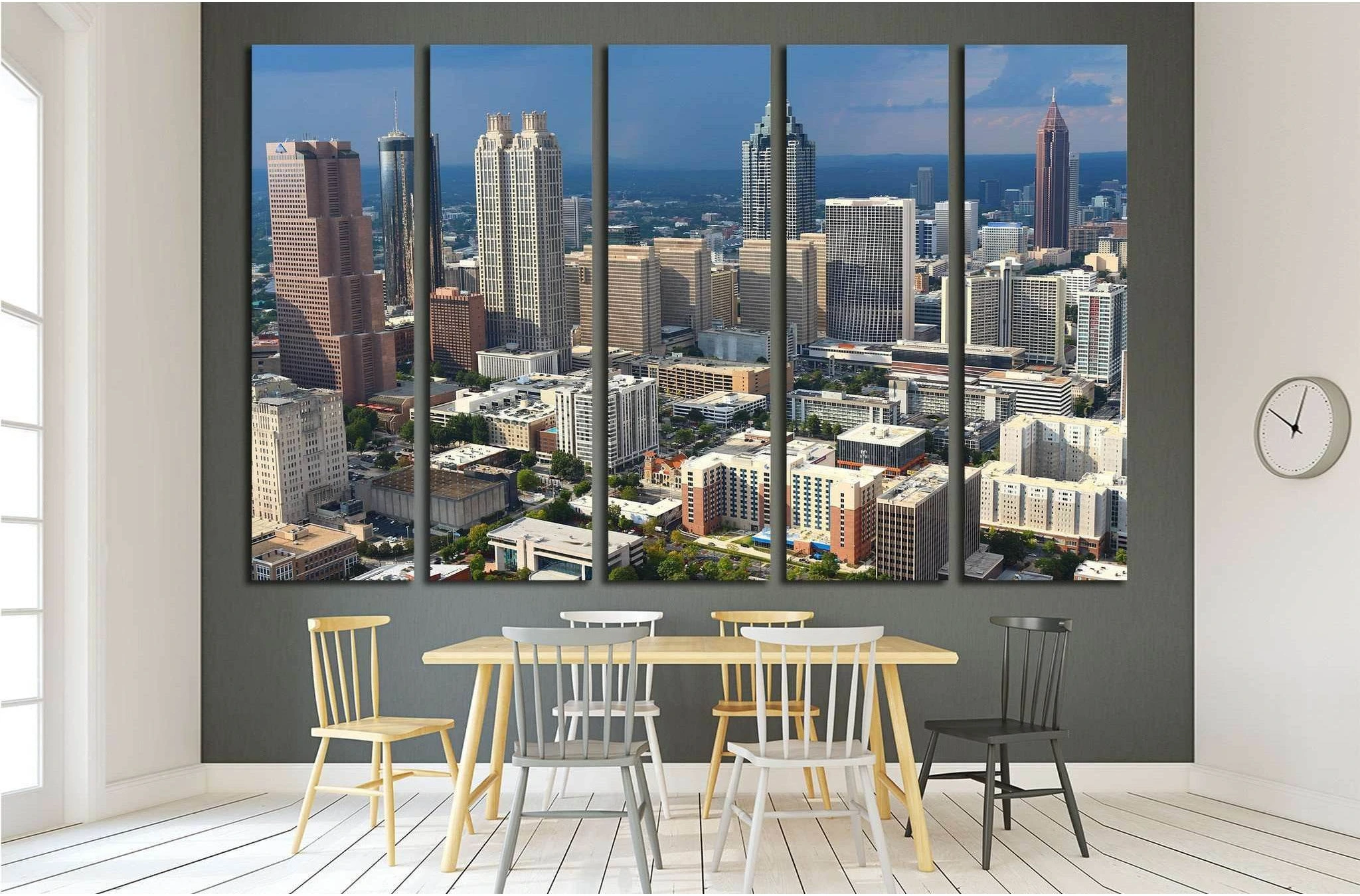 Stormy Atlanta Skies №1652 Ready to Hang Canvas Print - Zellart Canvas Prints ALL_Products, s-1652