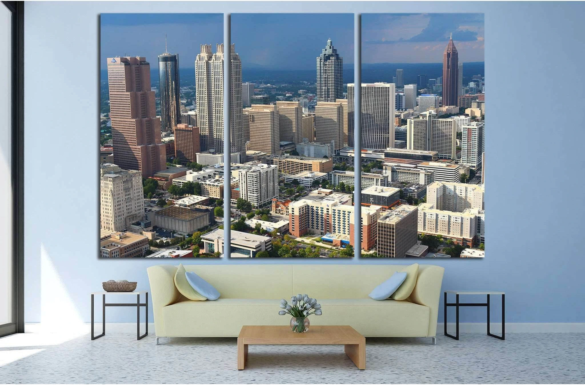 Stormy Atlanta Skies №1652 Ready to Hang Canvas Print - Zellart Canvas Prints ALL_Products, s-1652