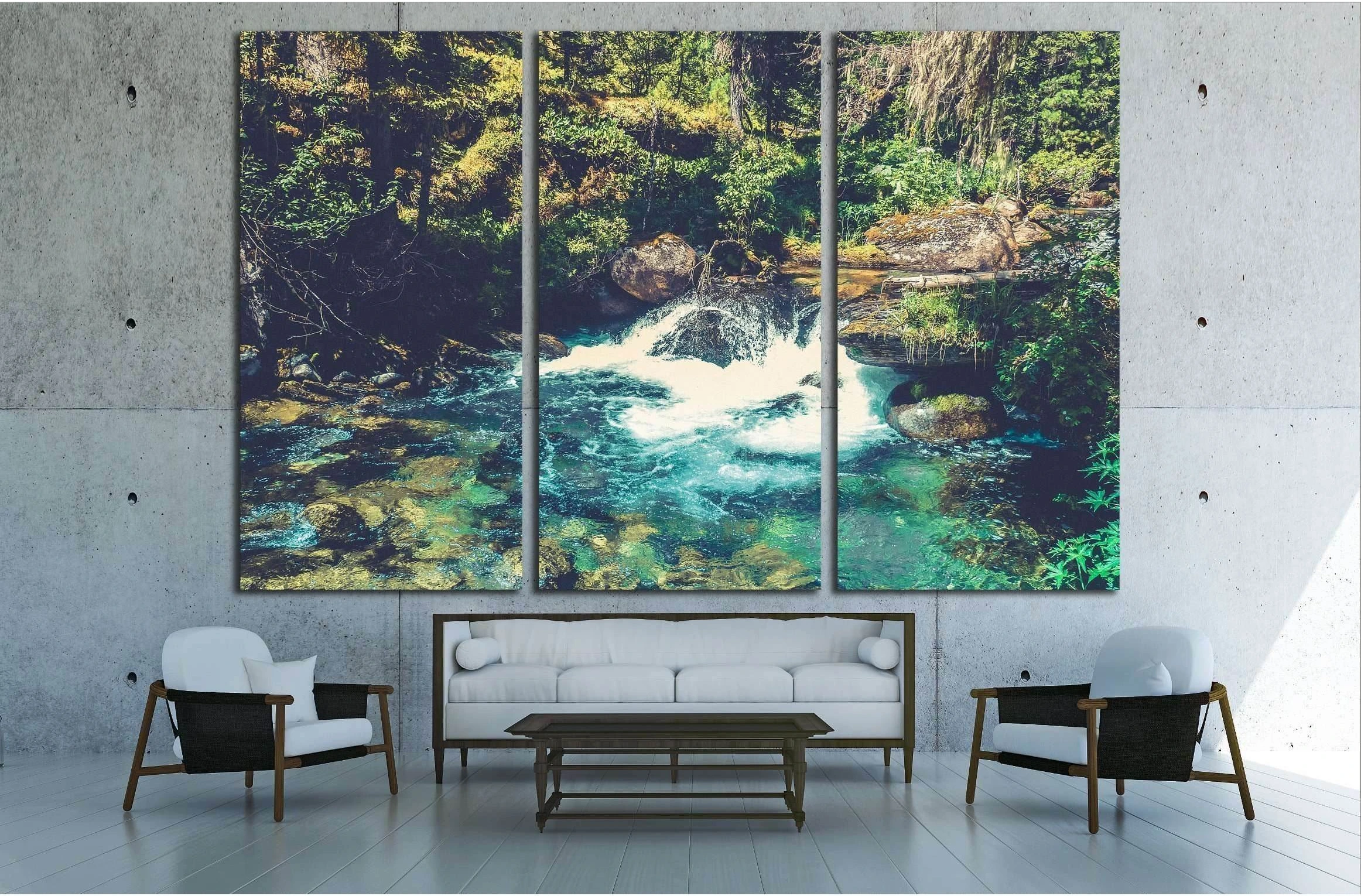 Summer Day in the Forest №2519 Ready to Hang Canvas Print - Zellart Canvas Prints ALL_Products, s-2519