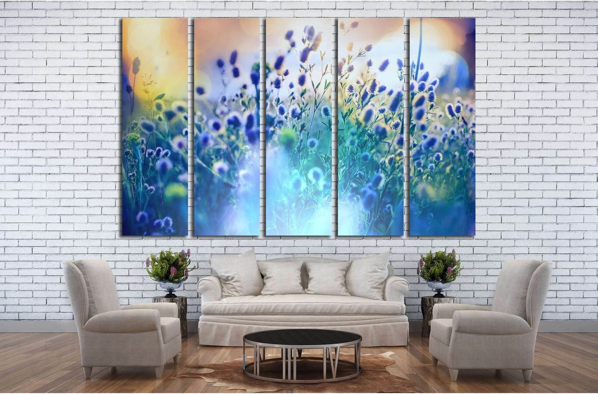 Summer flowers meadow №28 Ready to Hang Canvas Print - Zellart Canvas Prints ALL_Products, s-28