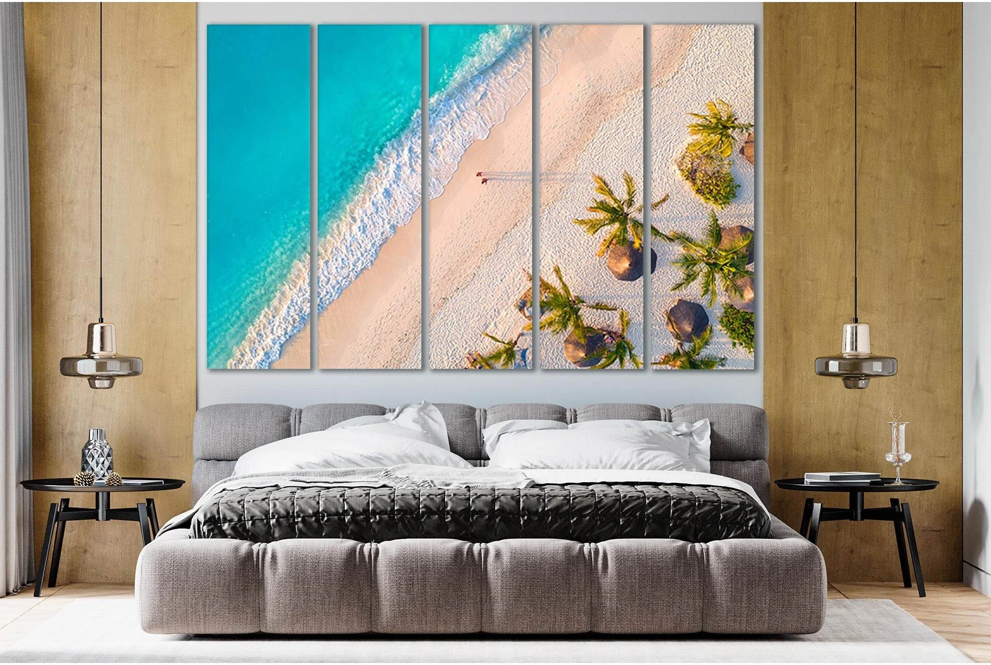 Summer In Zanzibar Africa №SL144 Ready to Hang Canvas Print - Zellart Canvas Prints 0new, ALL_Products, Beach Ocean & Waves