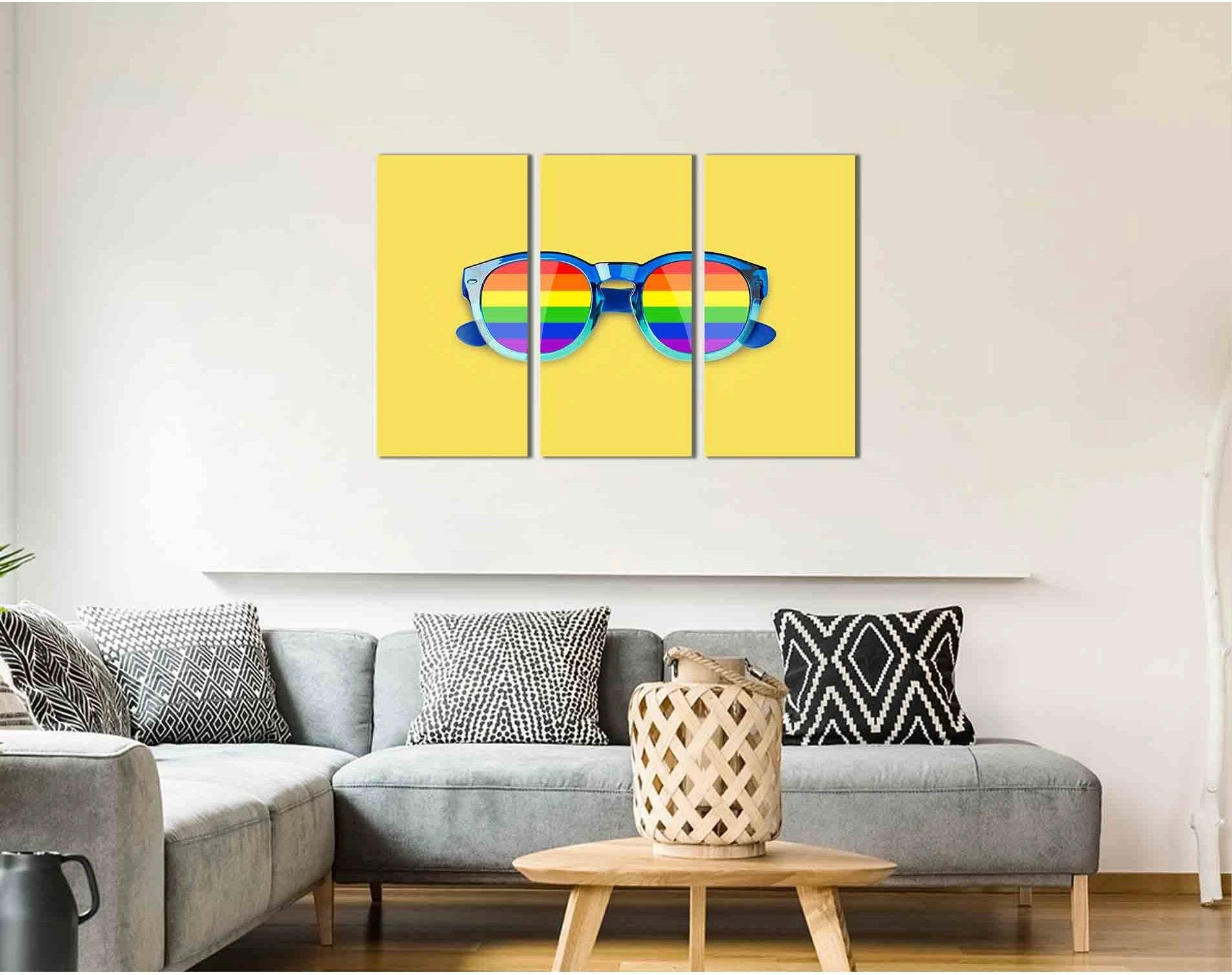 Sunglasses LGBTQ №2121 Ready to Hang Canvas Print - Zellart Canvas Prints 2121, ALL_Products