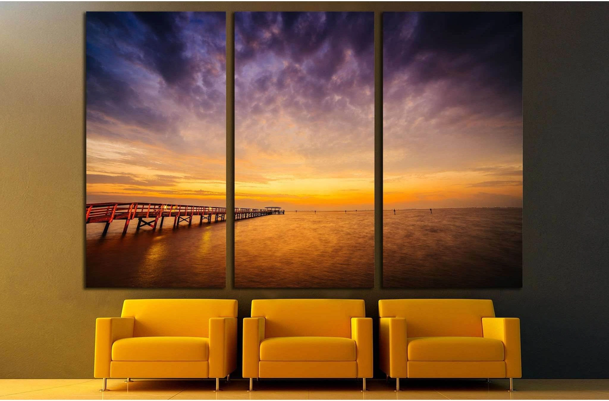 Sunrise, Safety Harbor, Florida №1903 Ready to Hang Canvas Print - Zellart Canvas Prints ALL_Products, s-1903