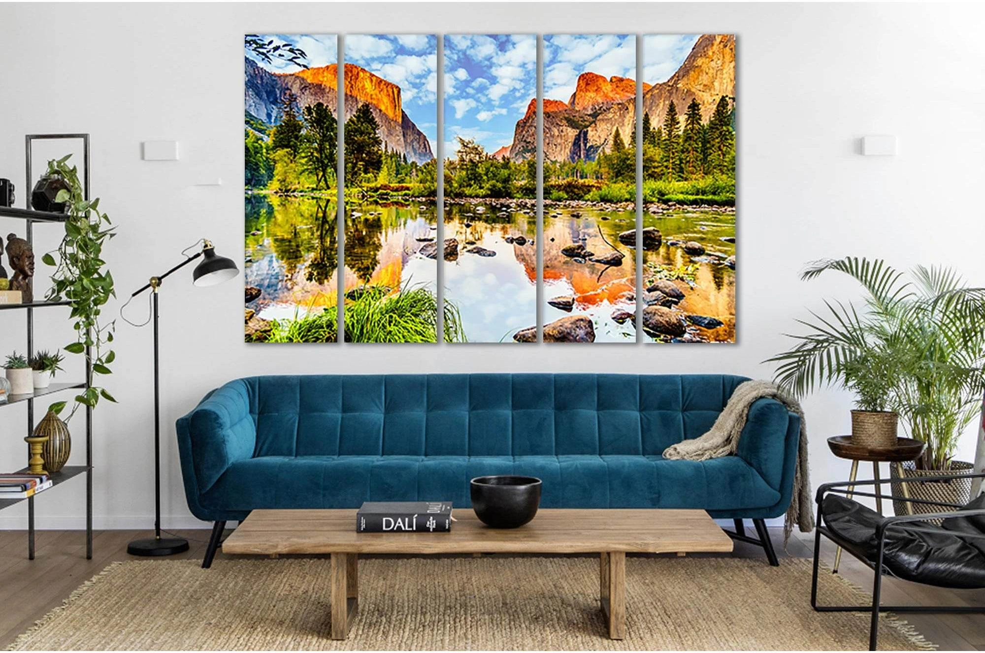Sunset Glow Over El Capitan №sl02 Ready to Hang Canvas Print - Zellart Canvas Prints 0new, ALL_Products, Nature & Landscapes Canvas Print