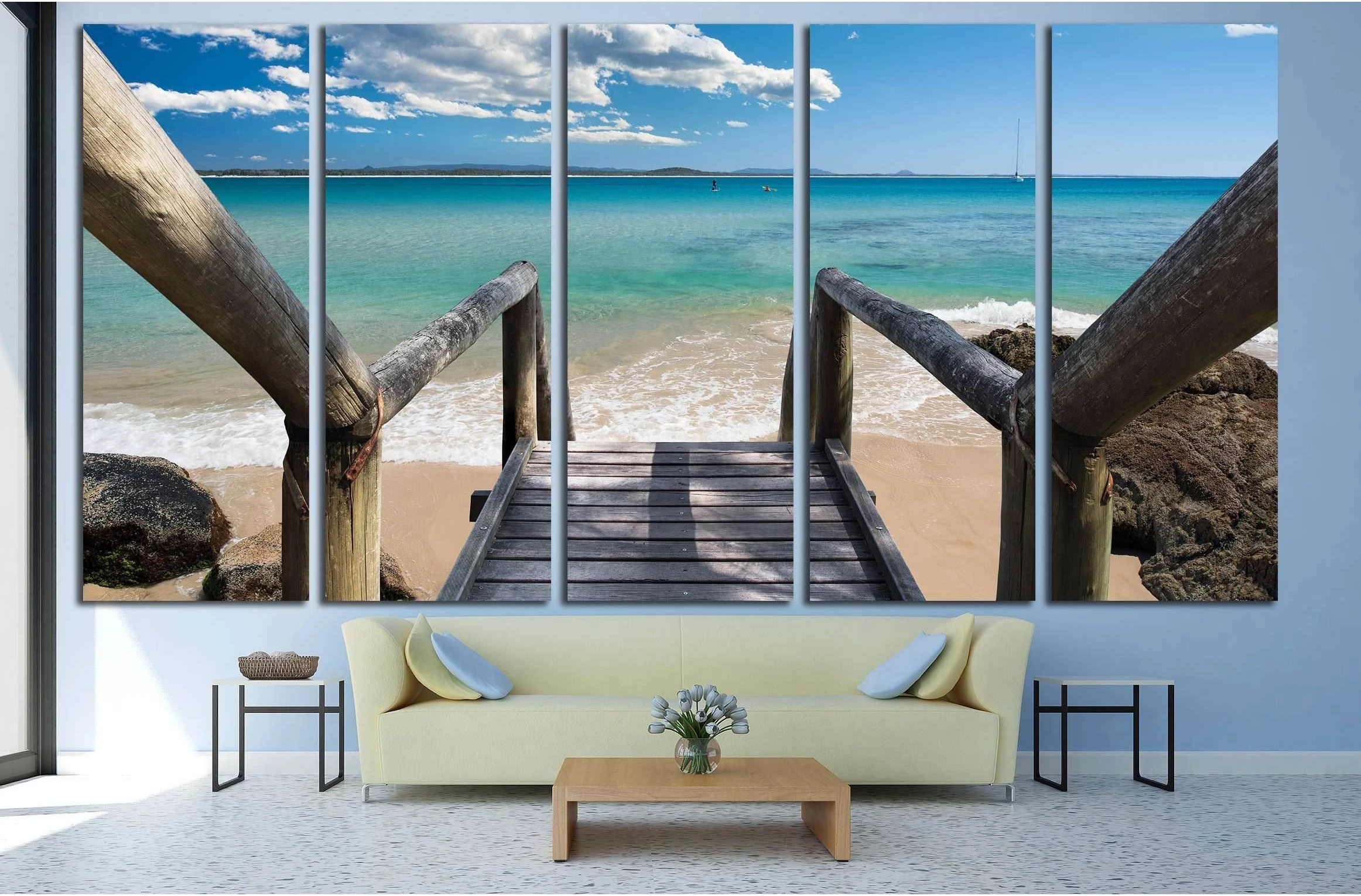Sunshine Coast, Queensland, Australia №3175 Ready to Hang Canvas Print - Zellart Canvas Prints ALL_Products, s-3175