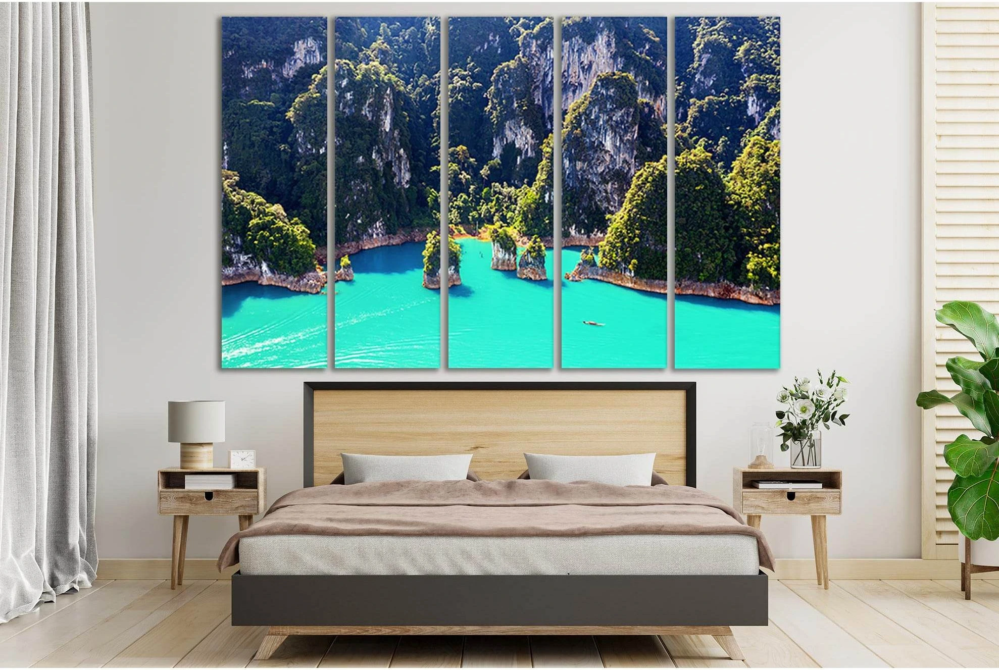 Suratthani Province Thailand №SL157 Ready to Hang Canvas Print - Zellart Canvas Prints 0new, ALL_Products, Beach Ocean & Waves