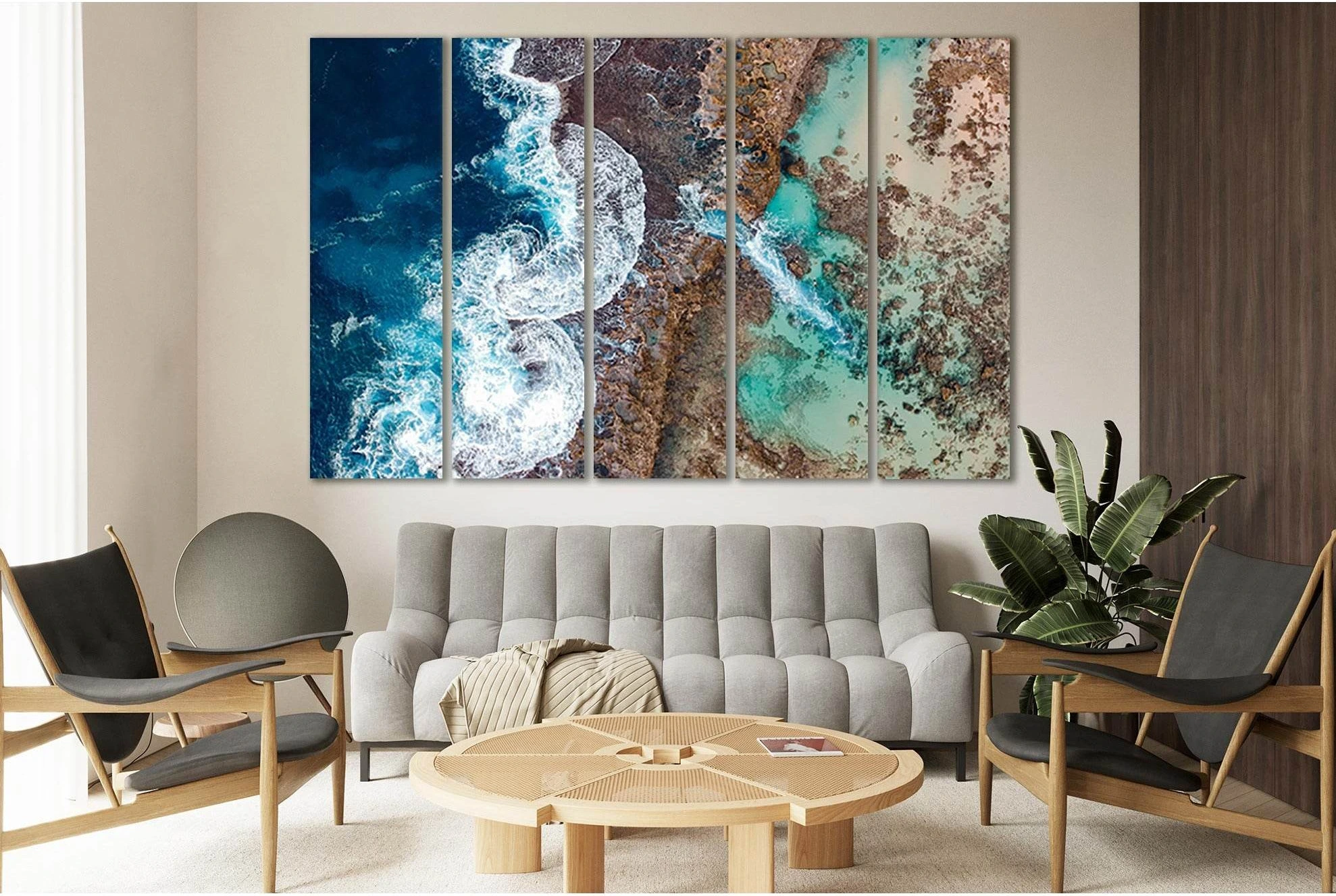 Surf Coast Hawaii №SL136 Ready to Hang Canvas Print - Zellart Canvas Prints 0new, ALL_Products, Beach Ocean & Waves