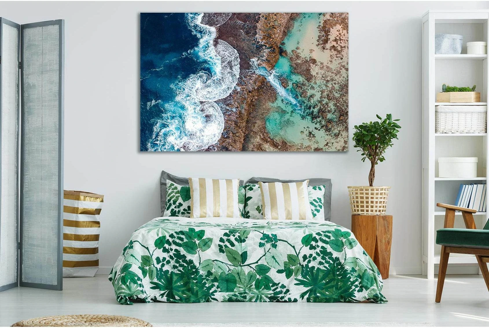 Surf Coast Hawaii №SL136 Ready to Hang Canvas Print - Zellart Canvas Prints 0new, ALL_Products, Beach Ocean & Waves