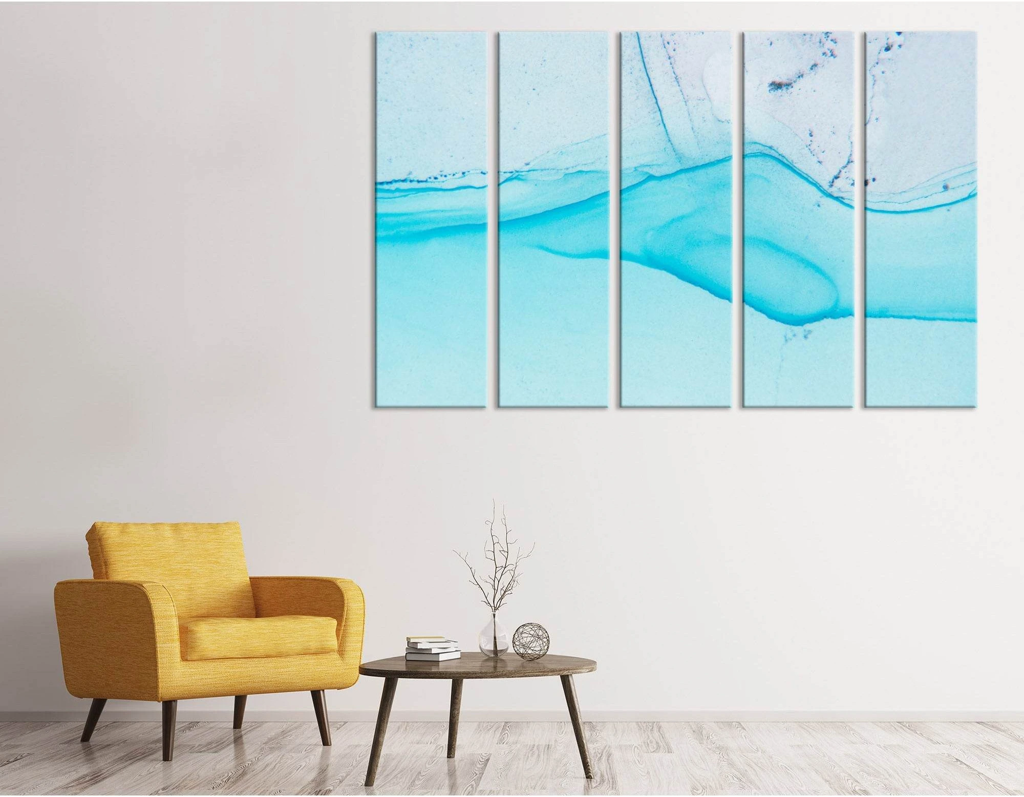Swirls Of Marble Abstract №04294 Ready to Hang Canvas Print - Zellart Canvas Prints ALL_Products