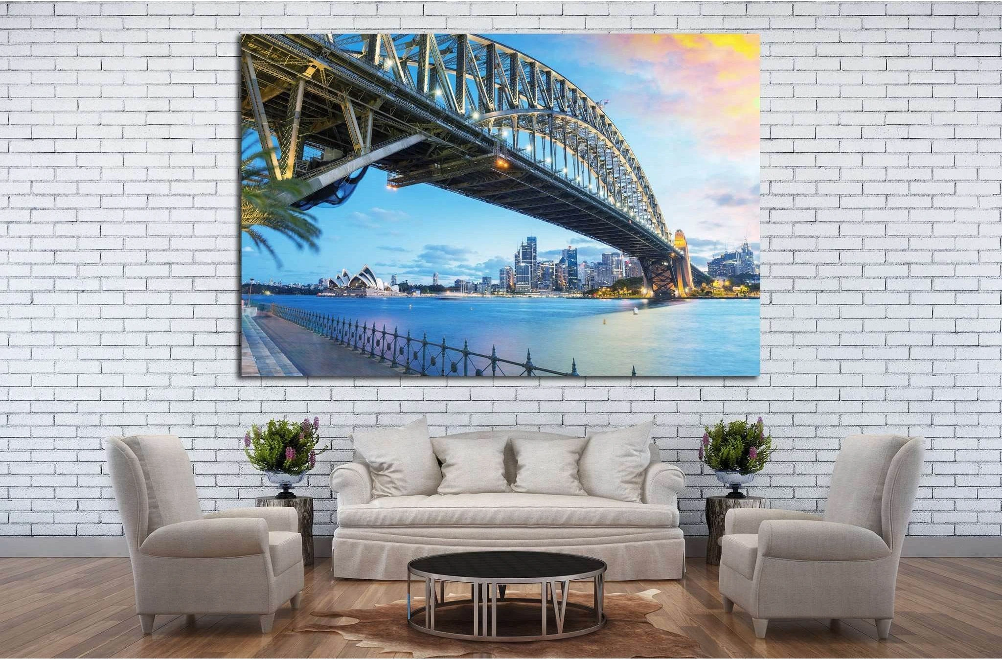 Sydney, Australia. Amazing skyline at dusk №1148 Ready to Hang Canvas Print - Zellart Canvas Prints ALL_Products, s-1148